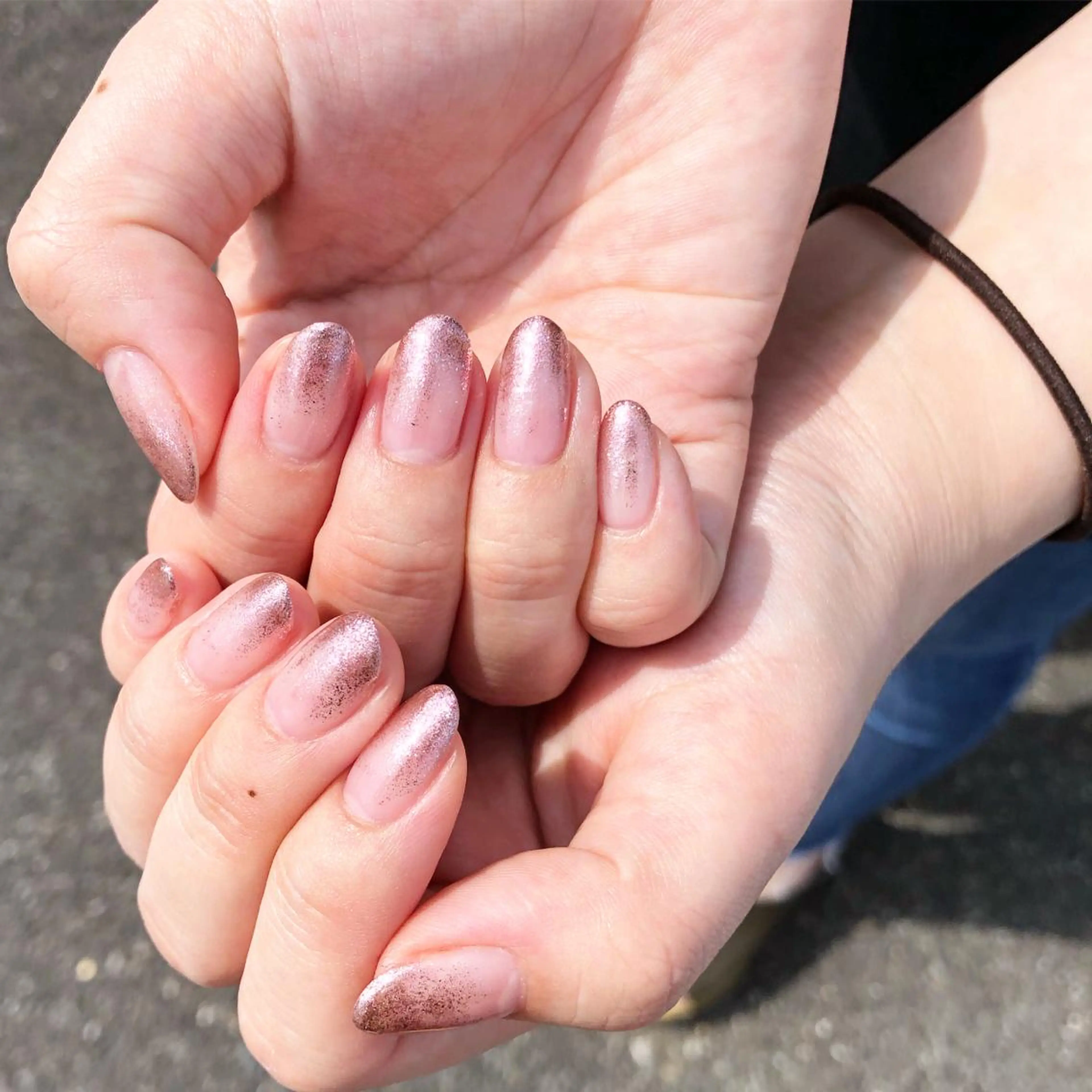 ネイル グラデーション ラメ(グリッター) ラメグラデーション EARTH nanaのネイルデザイン