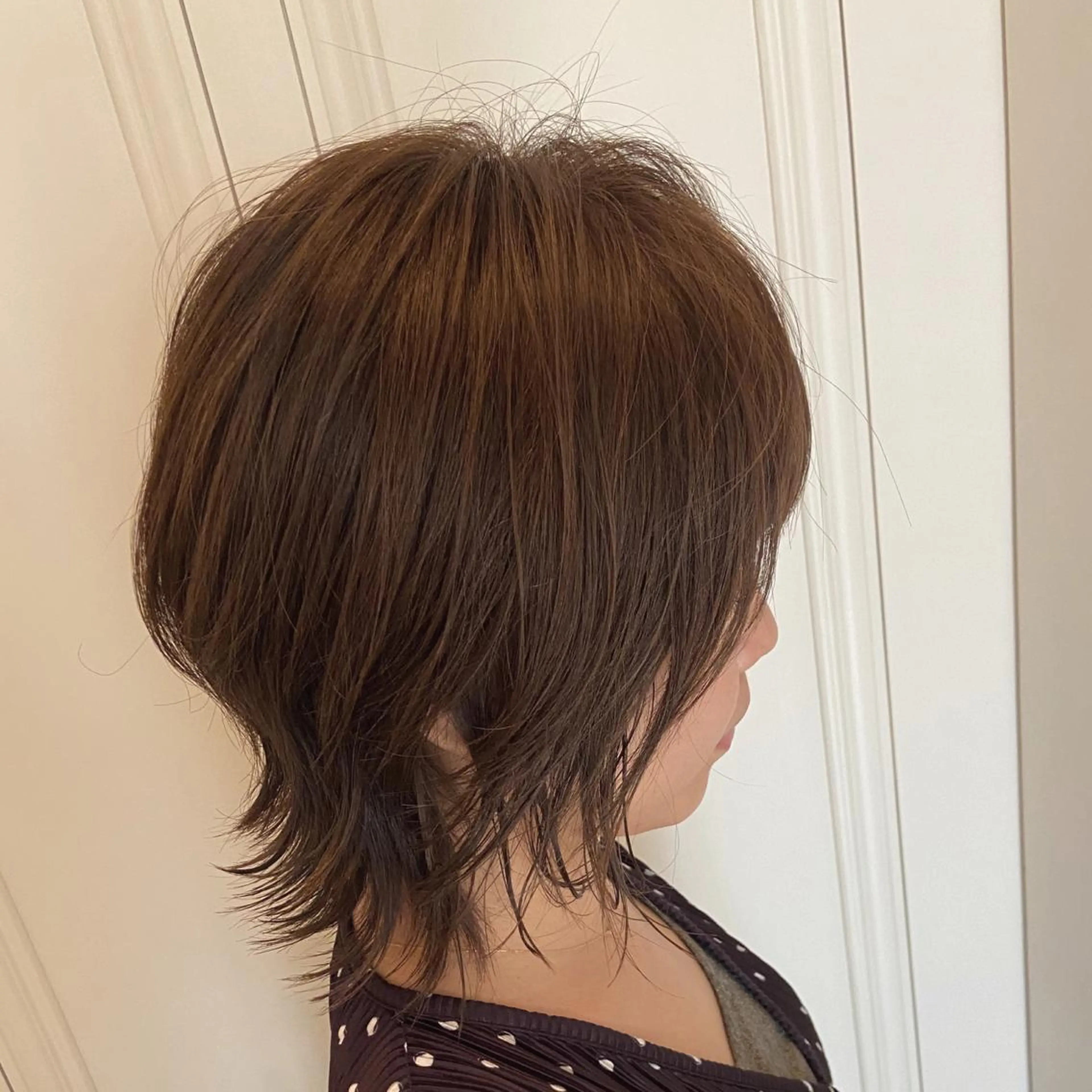 ショート ウルフカット 峯 志帆のヘアスタイル