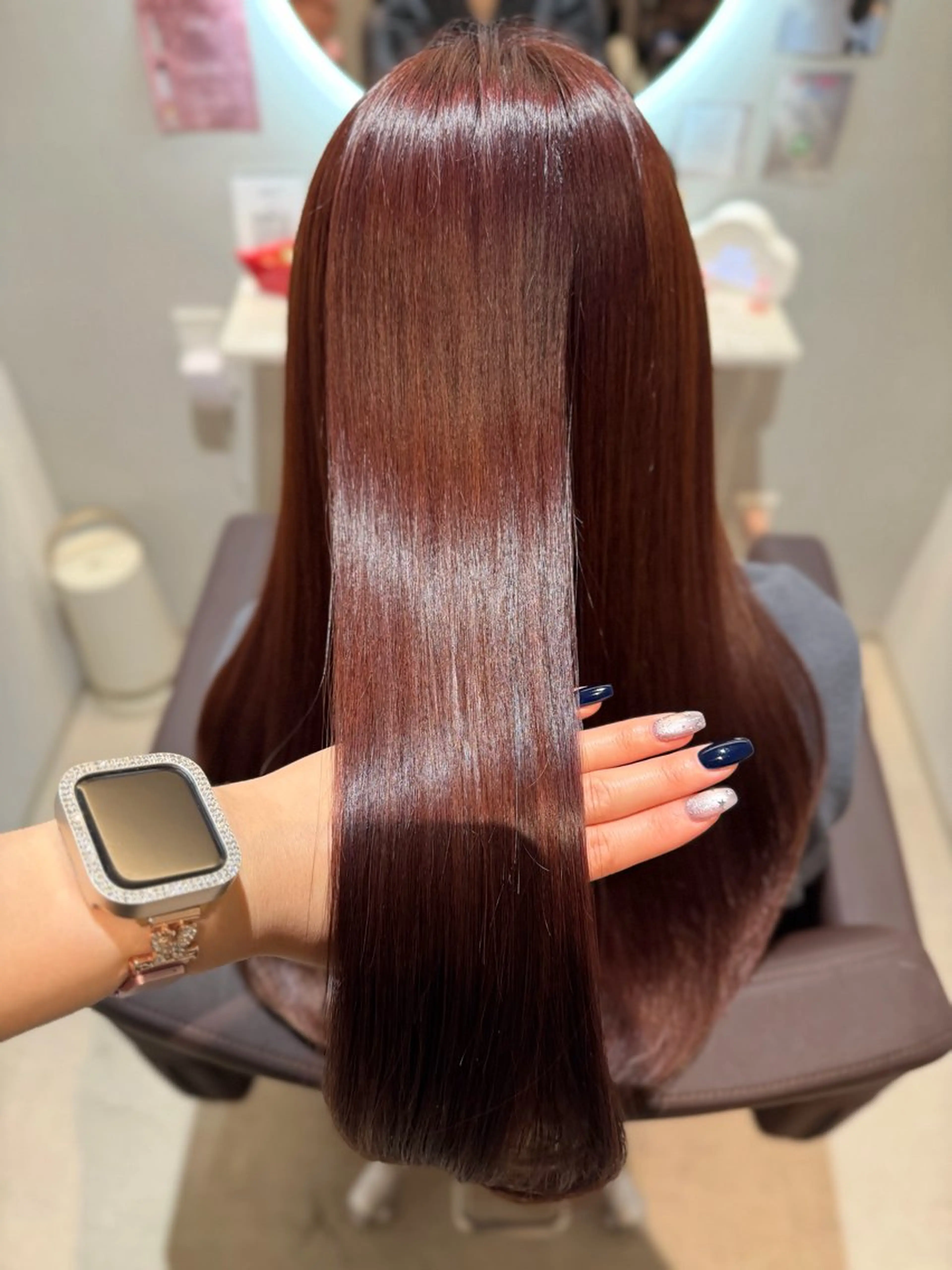 ロング カラー カット ヘアカラー トリートメント 髪質改善カラー ブラウン🤎YUMEのヘアスタイル