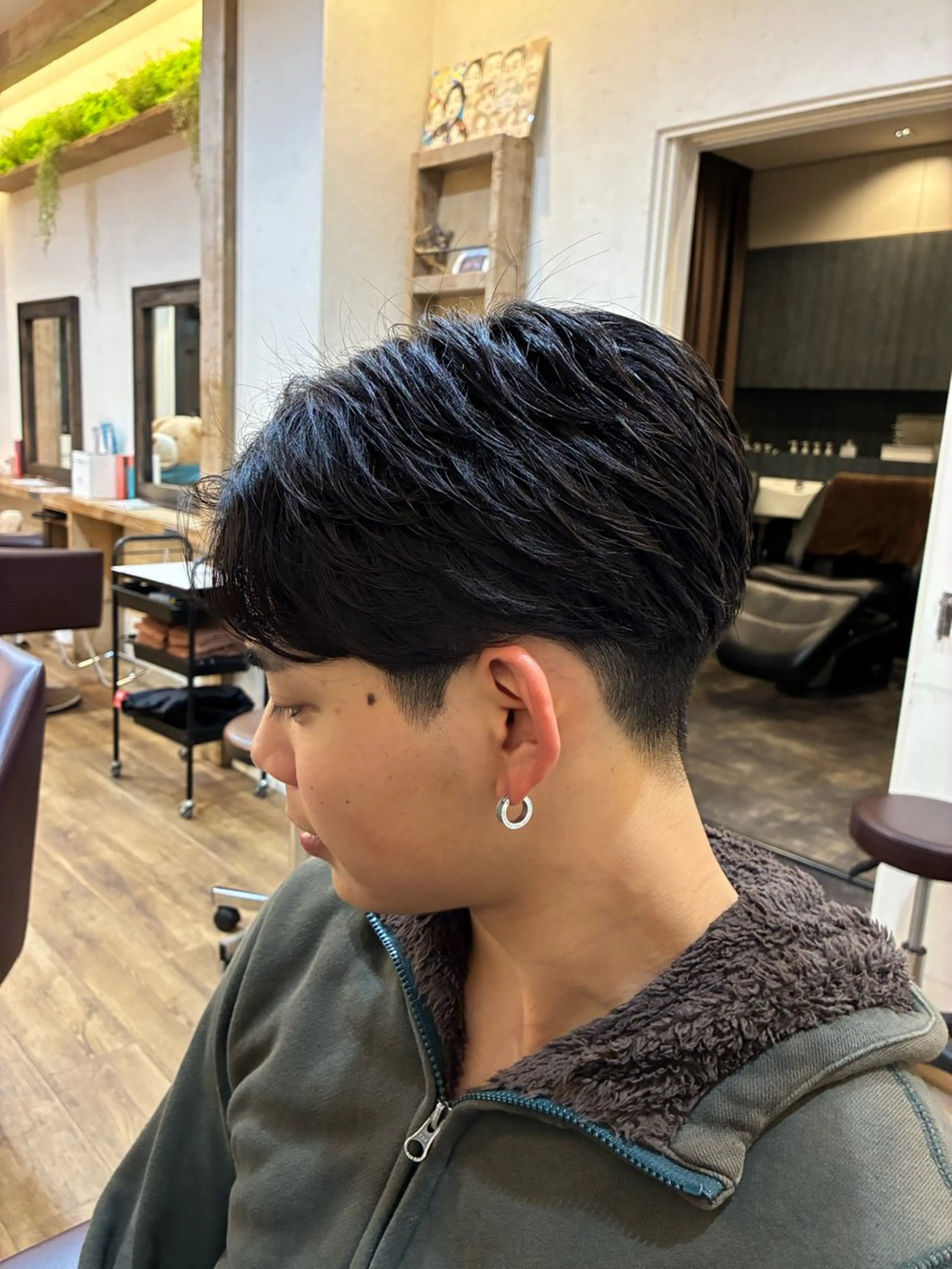 パーマ メンズ カット パーマ 阿部 翔一郎/暖色系カラーのヘアスタイル