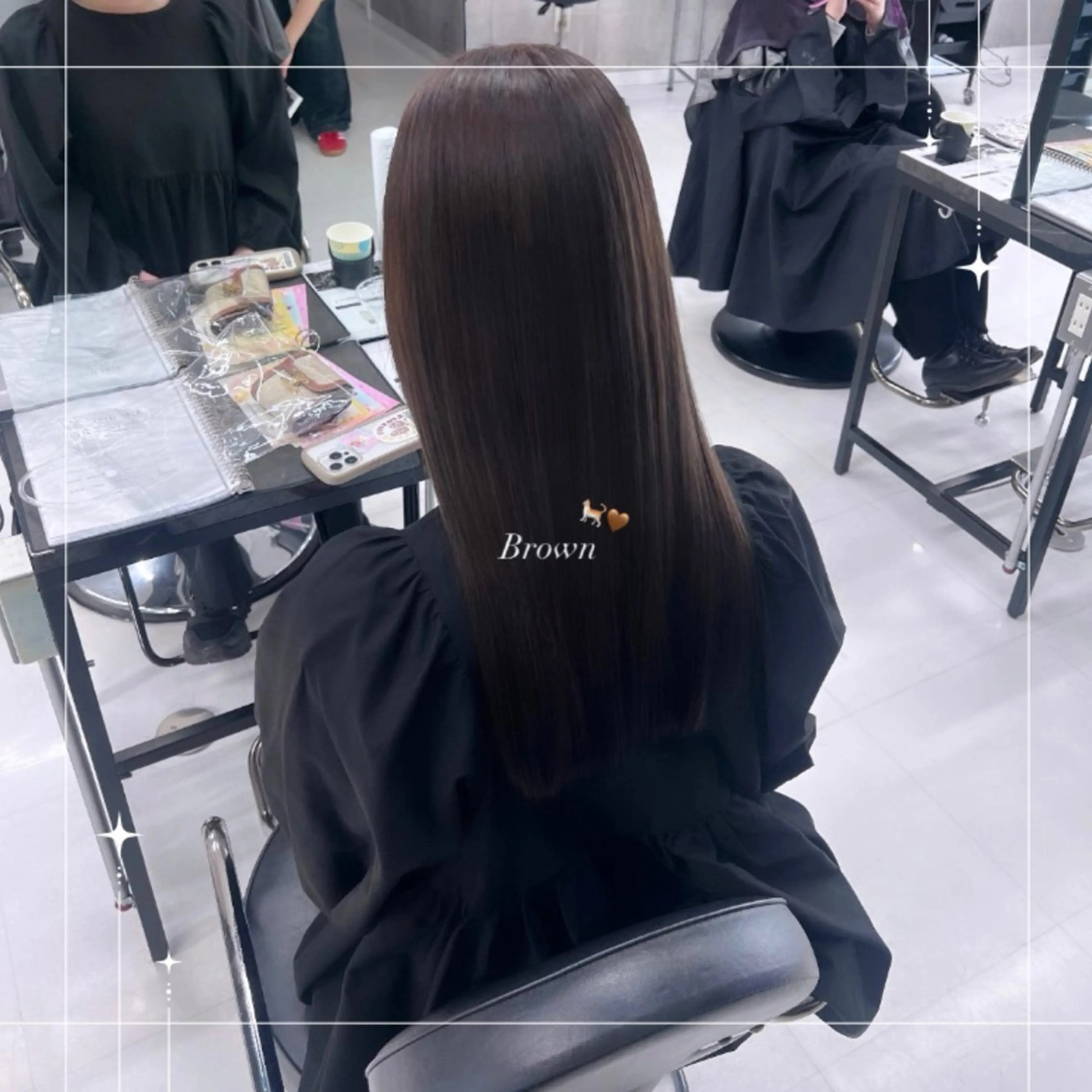 ロング 🪼RINA/寒色 艶髪カラー💙のヘアスタイル