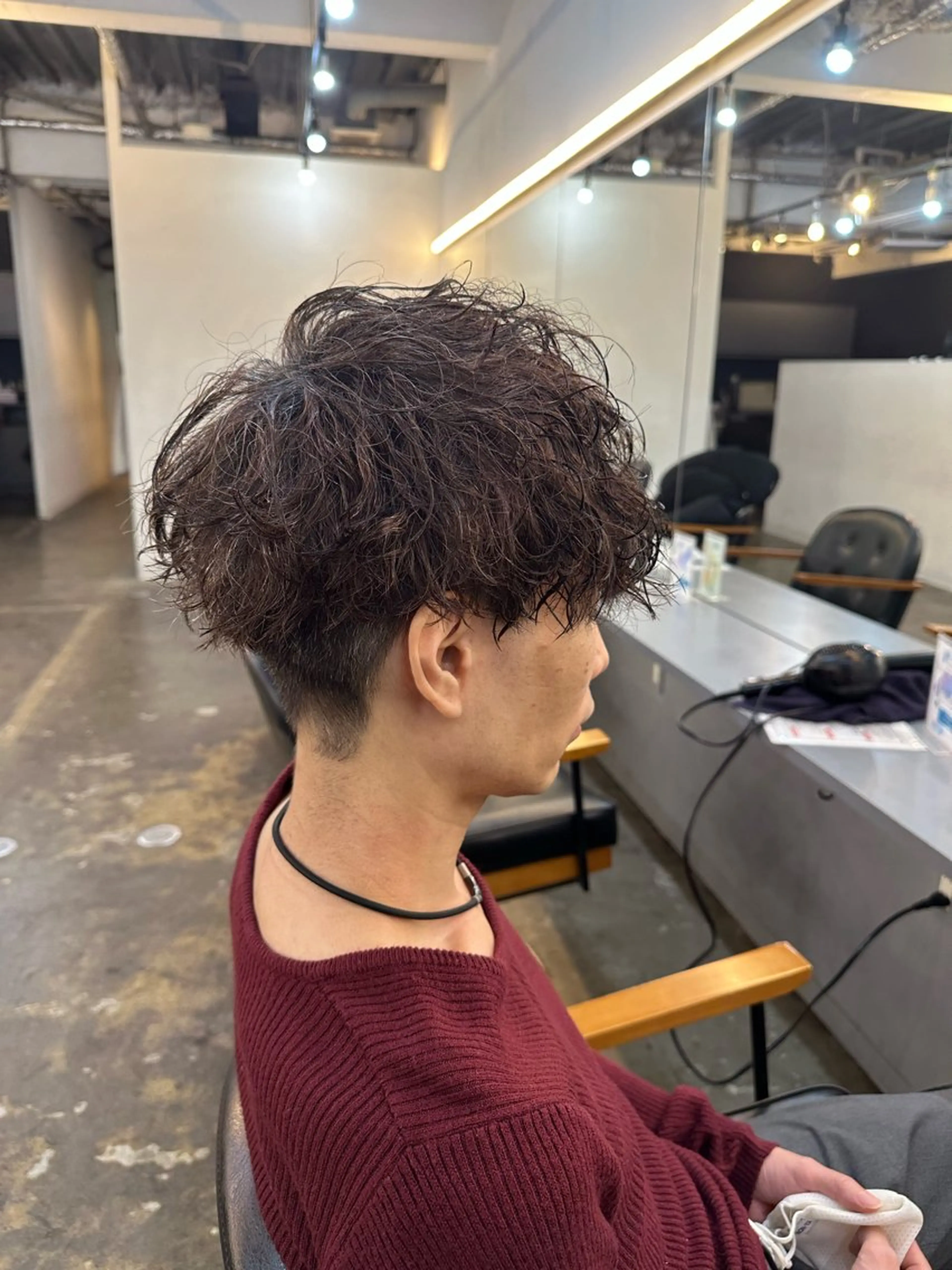 パーマ メンズ パーマ 🍊暖色/ボブ chihiro🌼ོのヘアスタイル