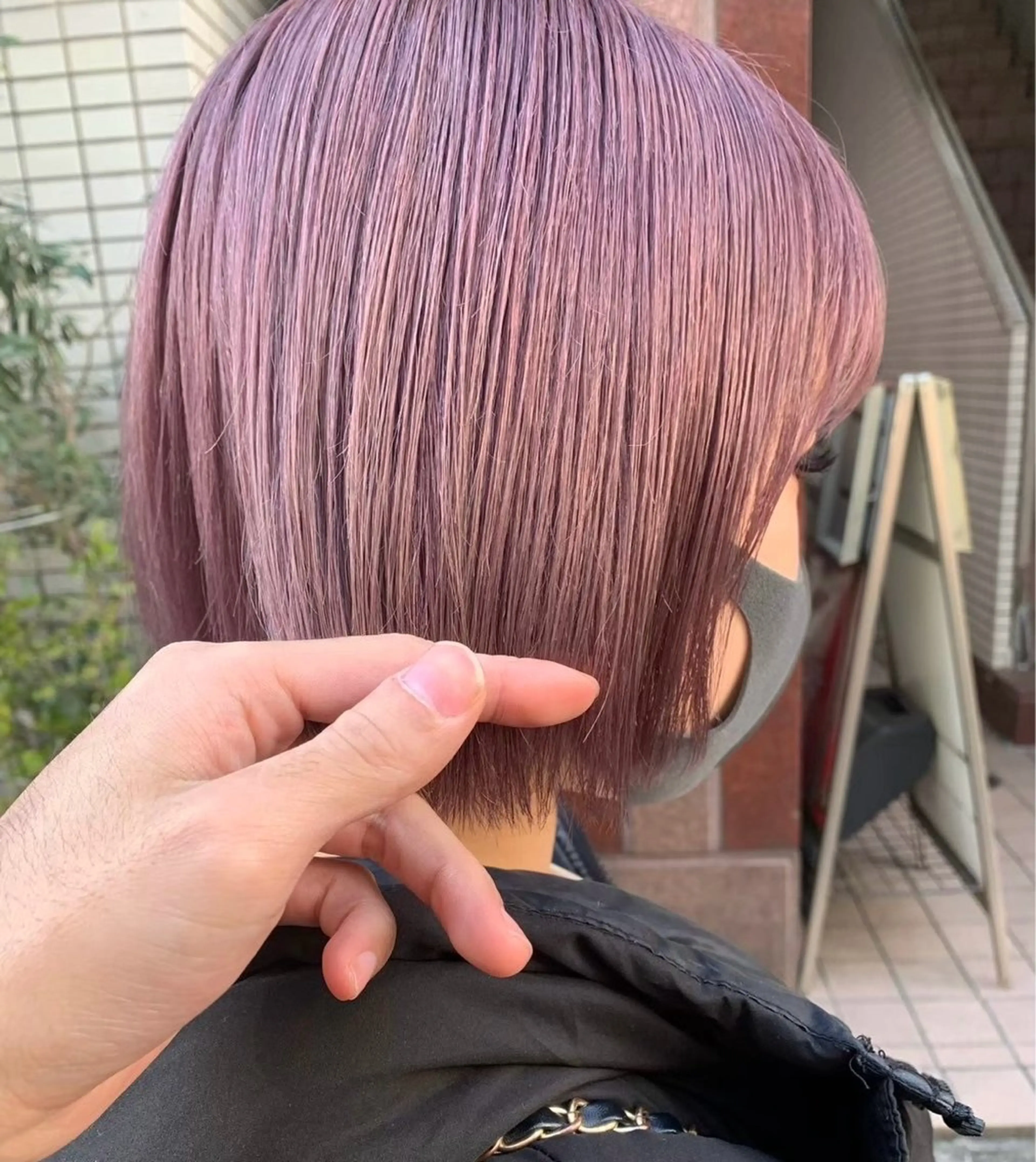 ショート 💗暖色/ブリーチ/ レイヤー/横浜/メイのヘアスタイル