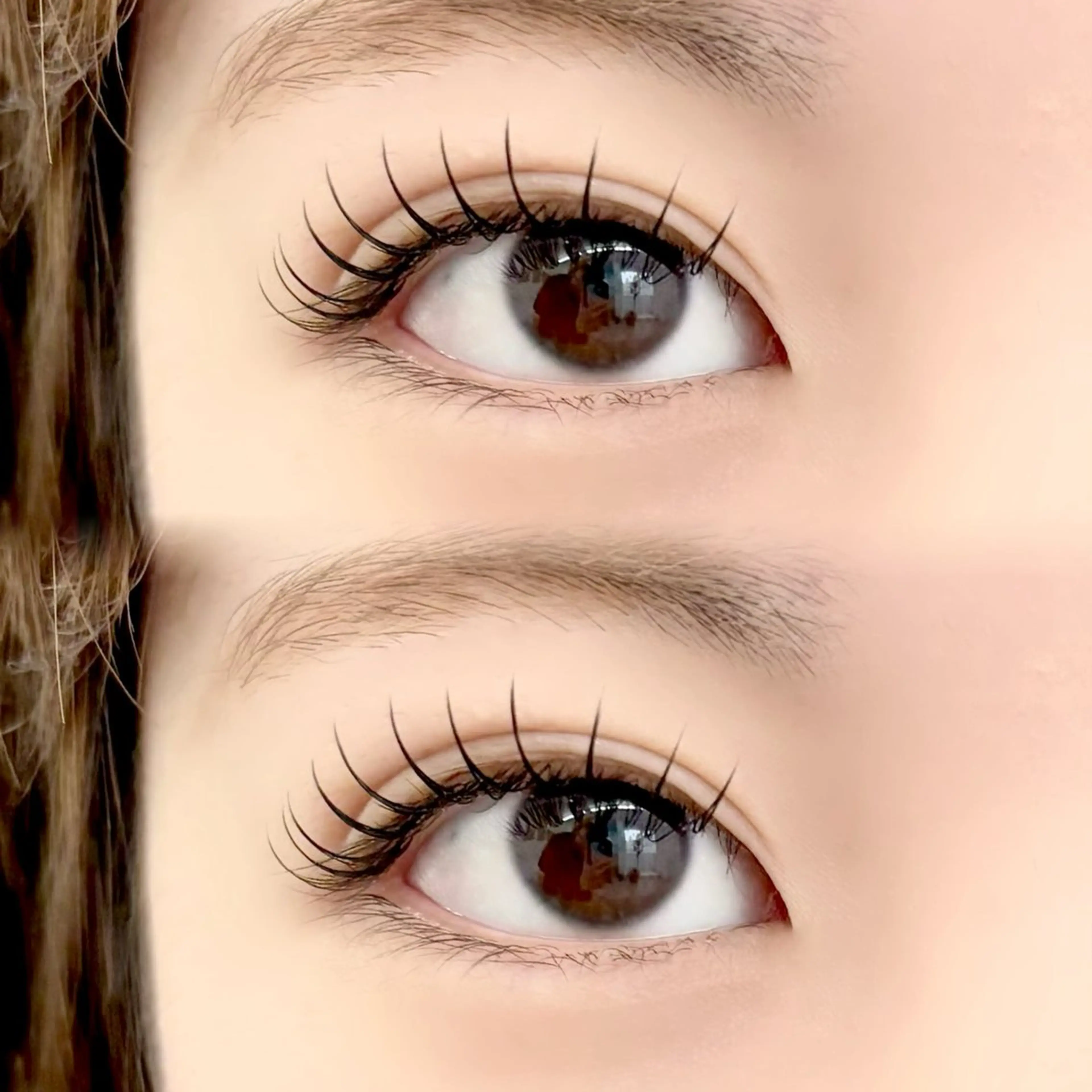 マツエク・マツパ 束感まつ毛 フラットラッシュ 韓国風マツエク ナチュラル まつげパーマ マツエク CLUTCH🫧 ayanoのマツエク・マツパデザイン