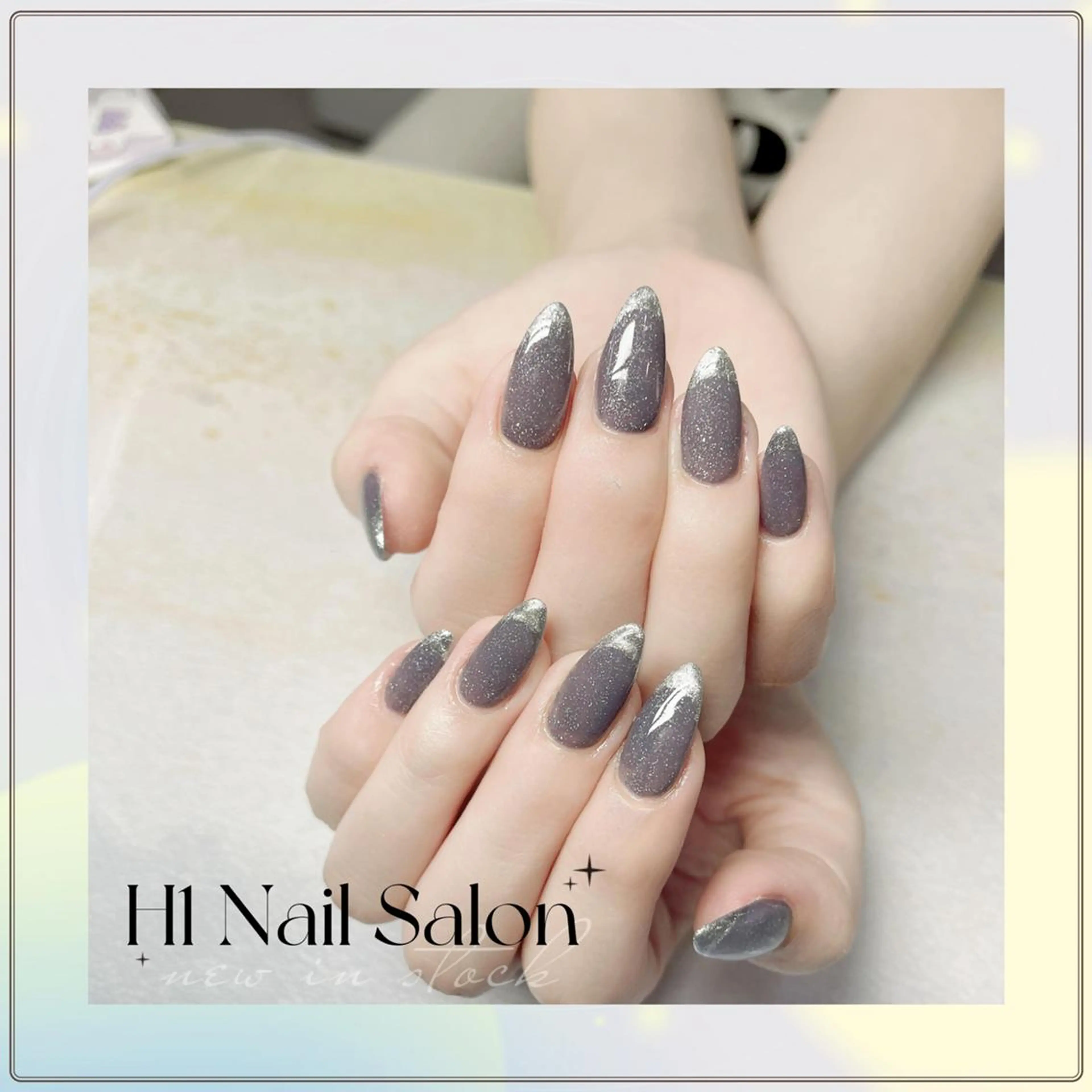 ミディアム Dioneネイル リリのネイルデザイン