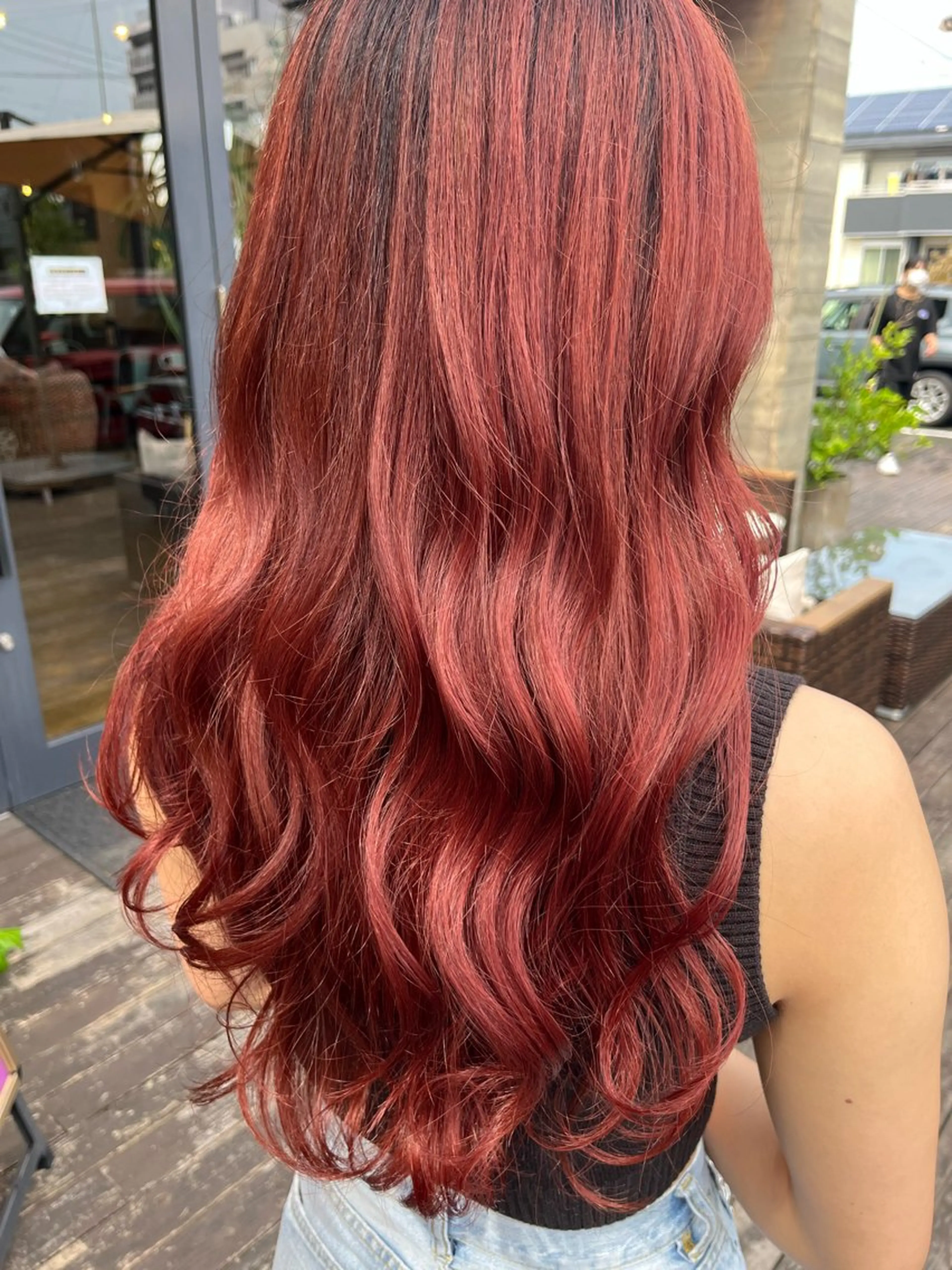 ロング カラー 🩶韓国艶髪🇰🇷 下本夕綺のヘアスタイル