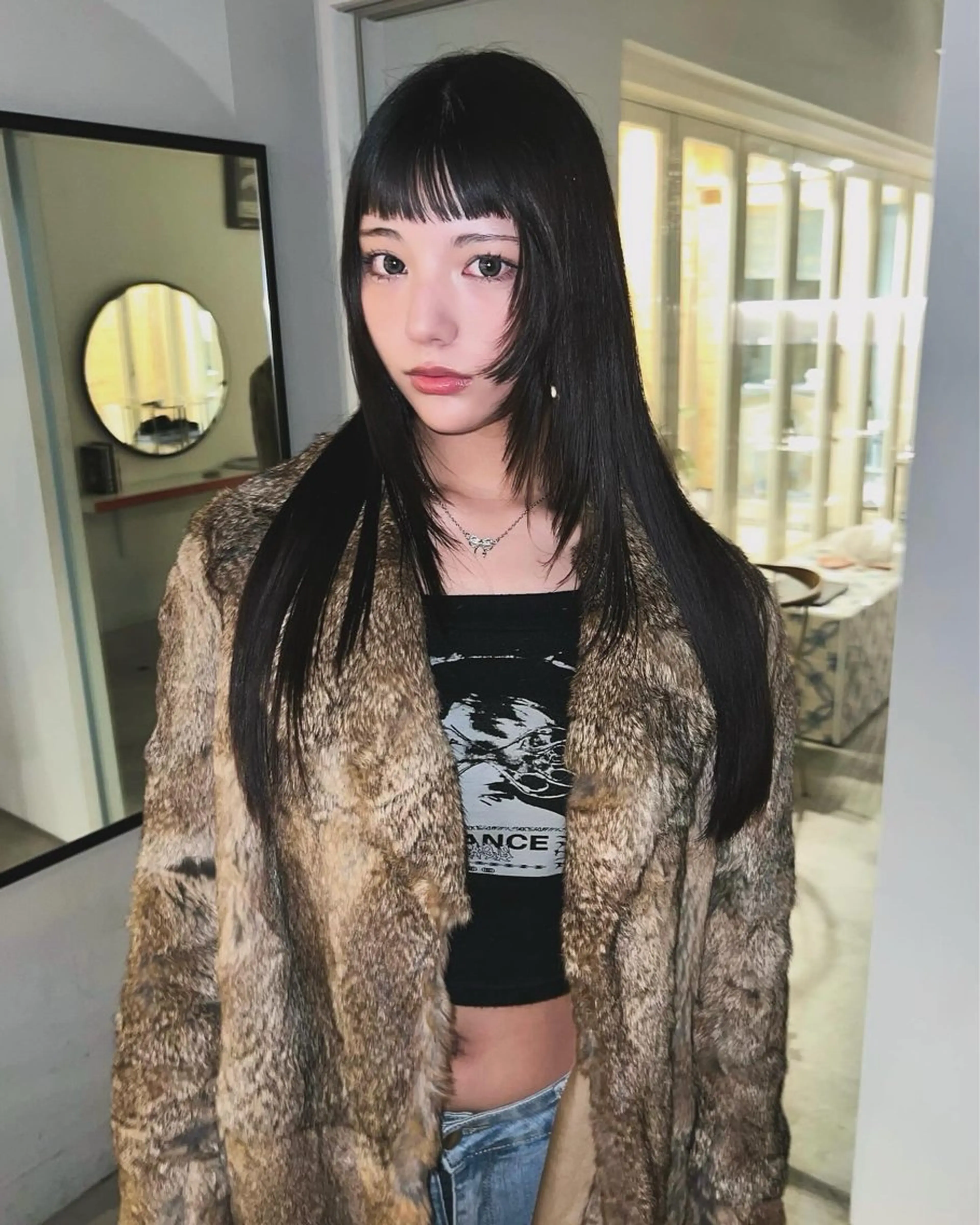 ロング カラー ロングレイヤー レイヤーカット ロング 丹治 一輝ボブ/ショートのヘアスタイル