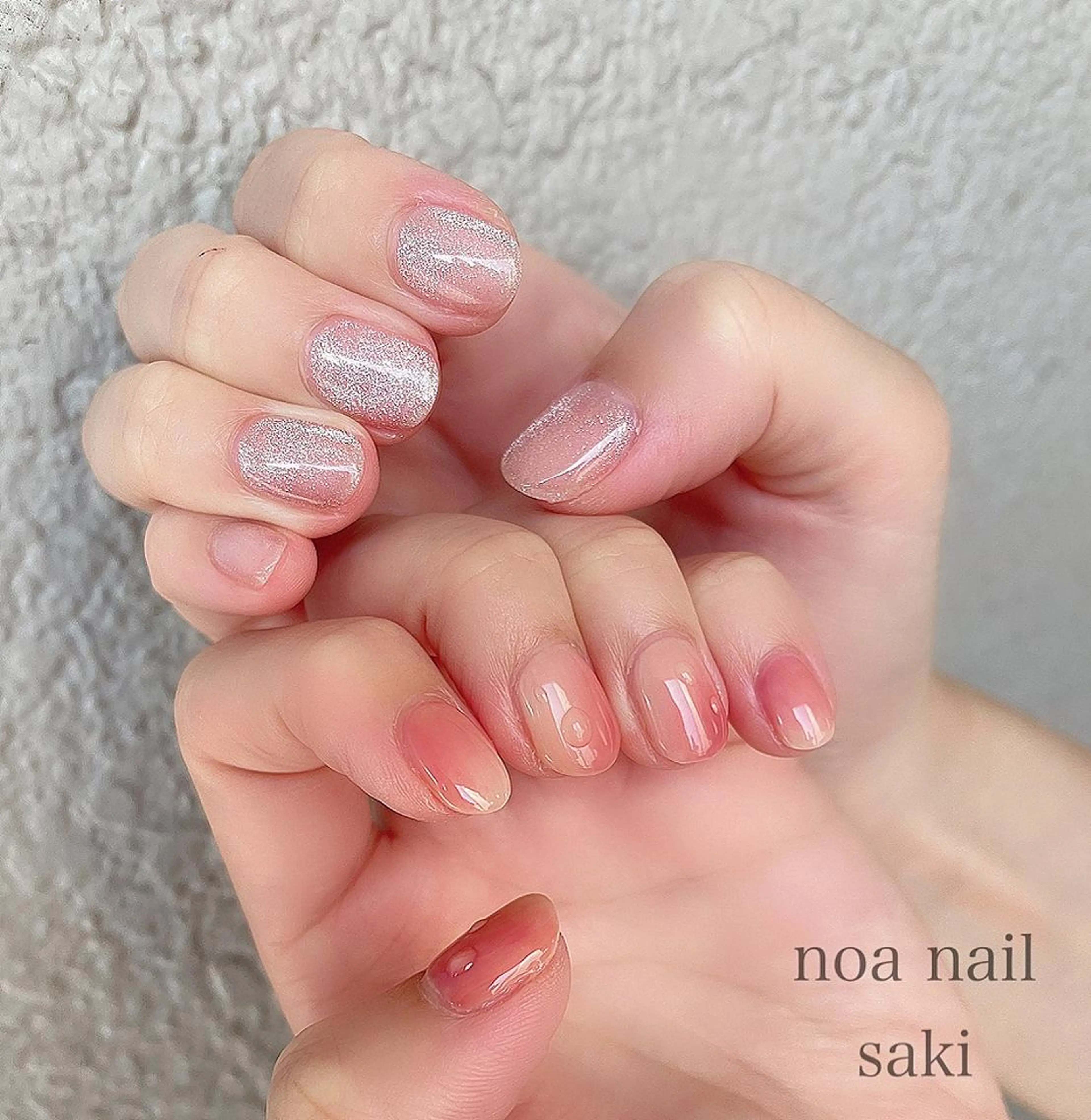 ネイル アートネイル オーロラネイル ジェルネイル 氷ネイル・うるうるネイル マグネットネイル nailsalon noa所属・nailsalon noaのネイルデザイン