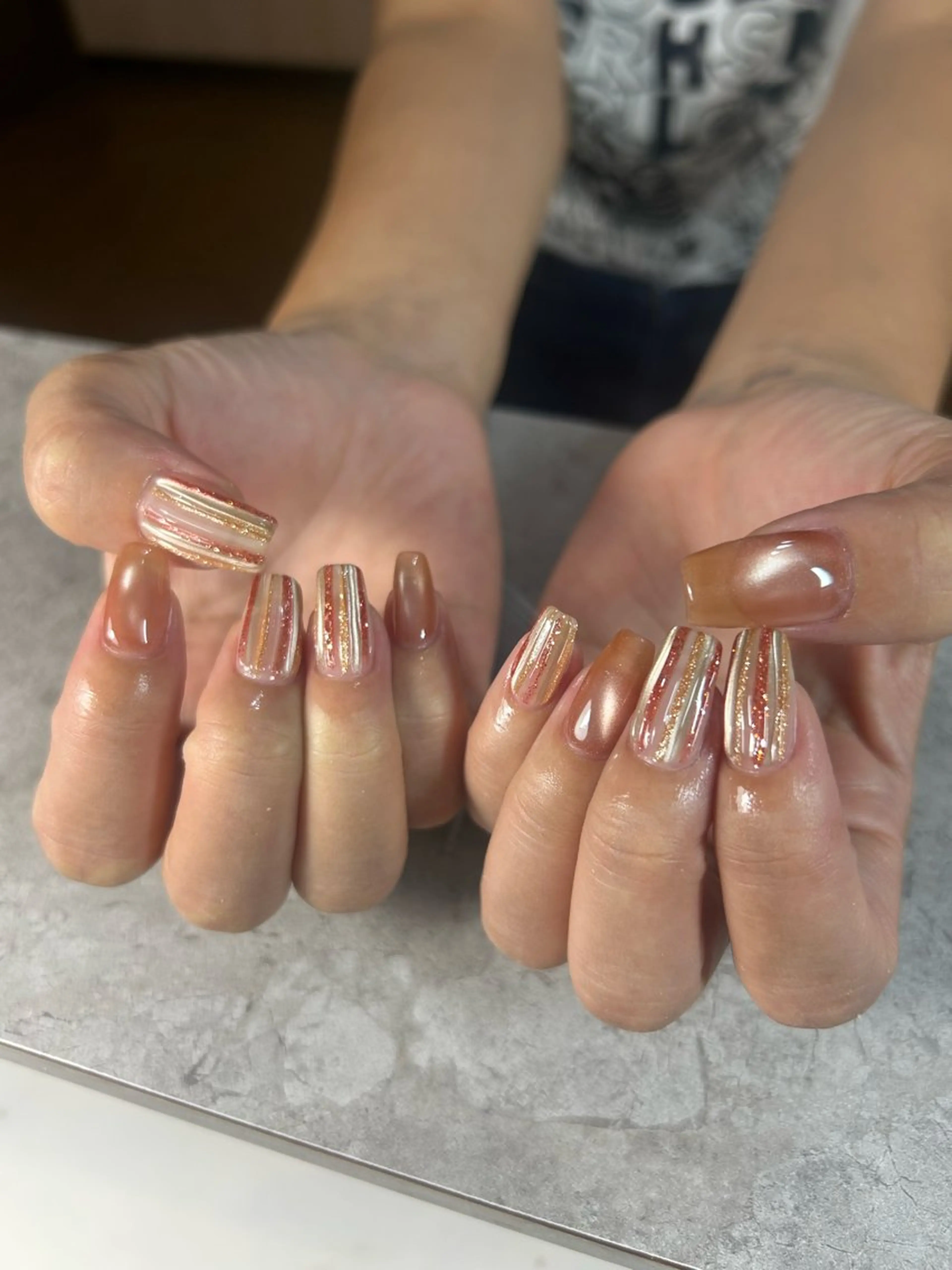 ミディアム ハンドネイル cattleya nailのネイルデザイン