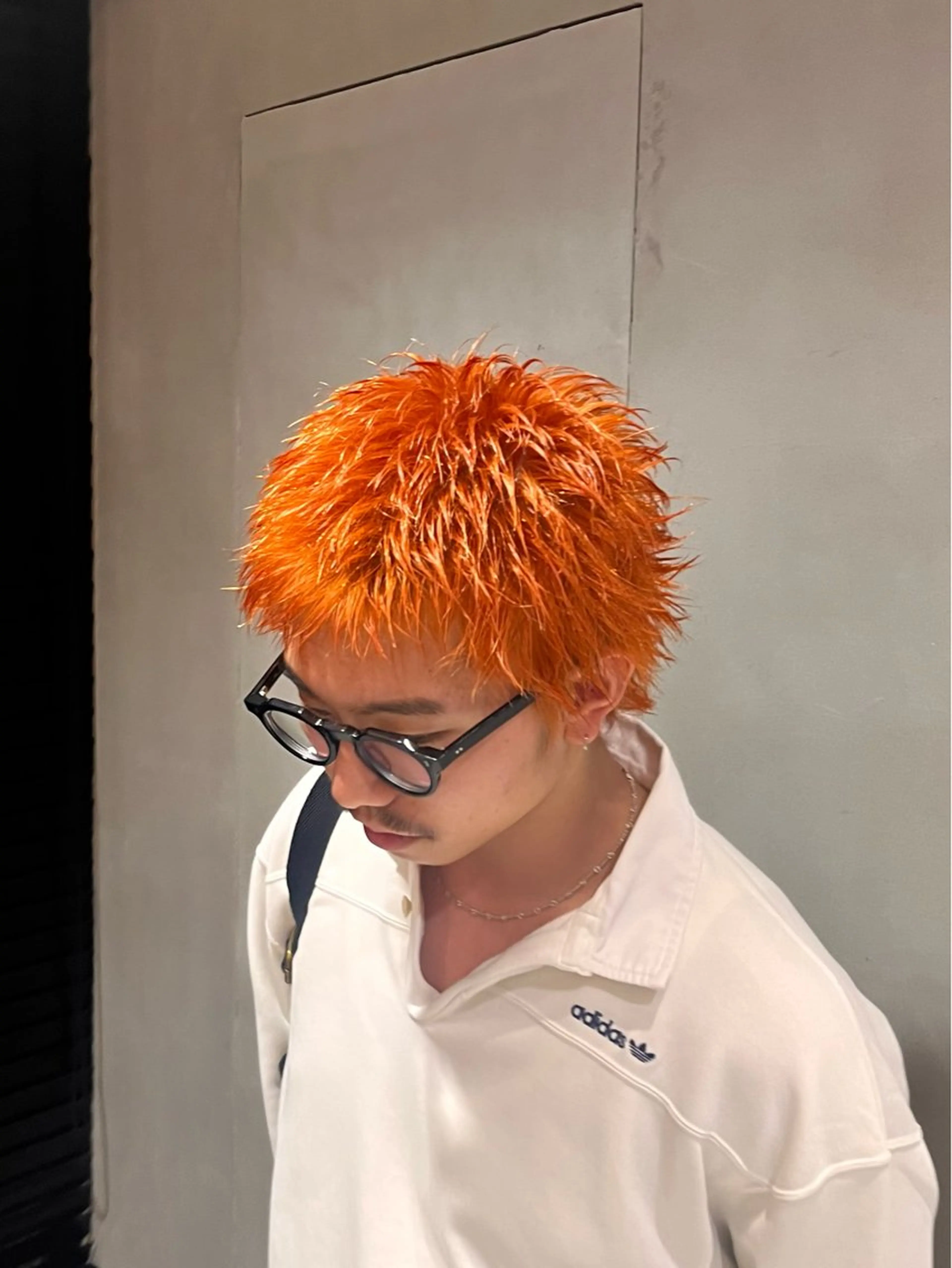 カラー パーマ メンズ カット ヘアカラー ボブカット/ えのもとりきのヘアスタイル