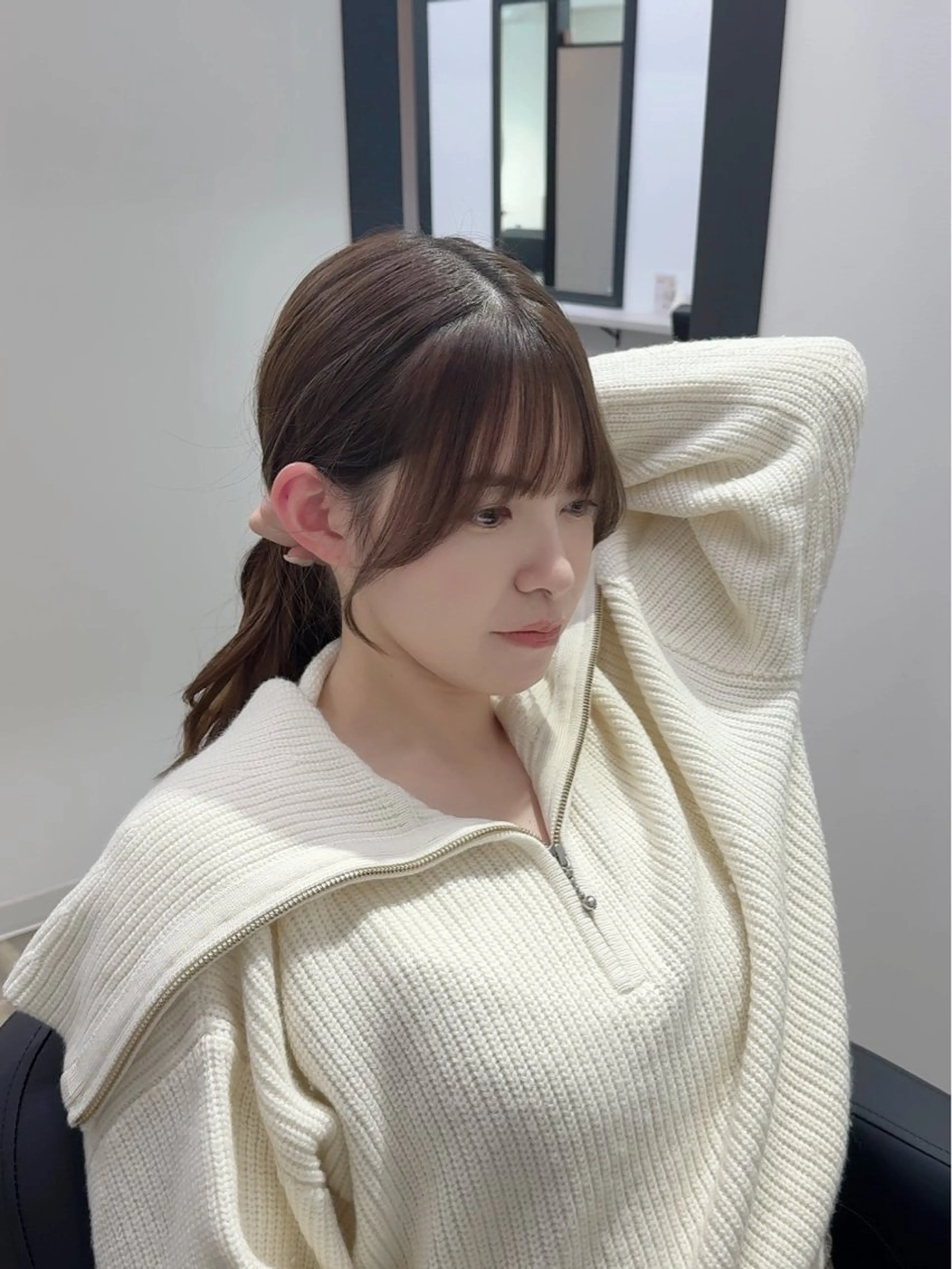 セミロング カット トリートメント YUZU🎀顔まわり ×レイヤーカットのヘアスタイル