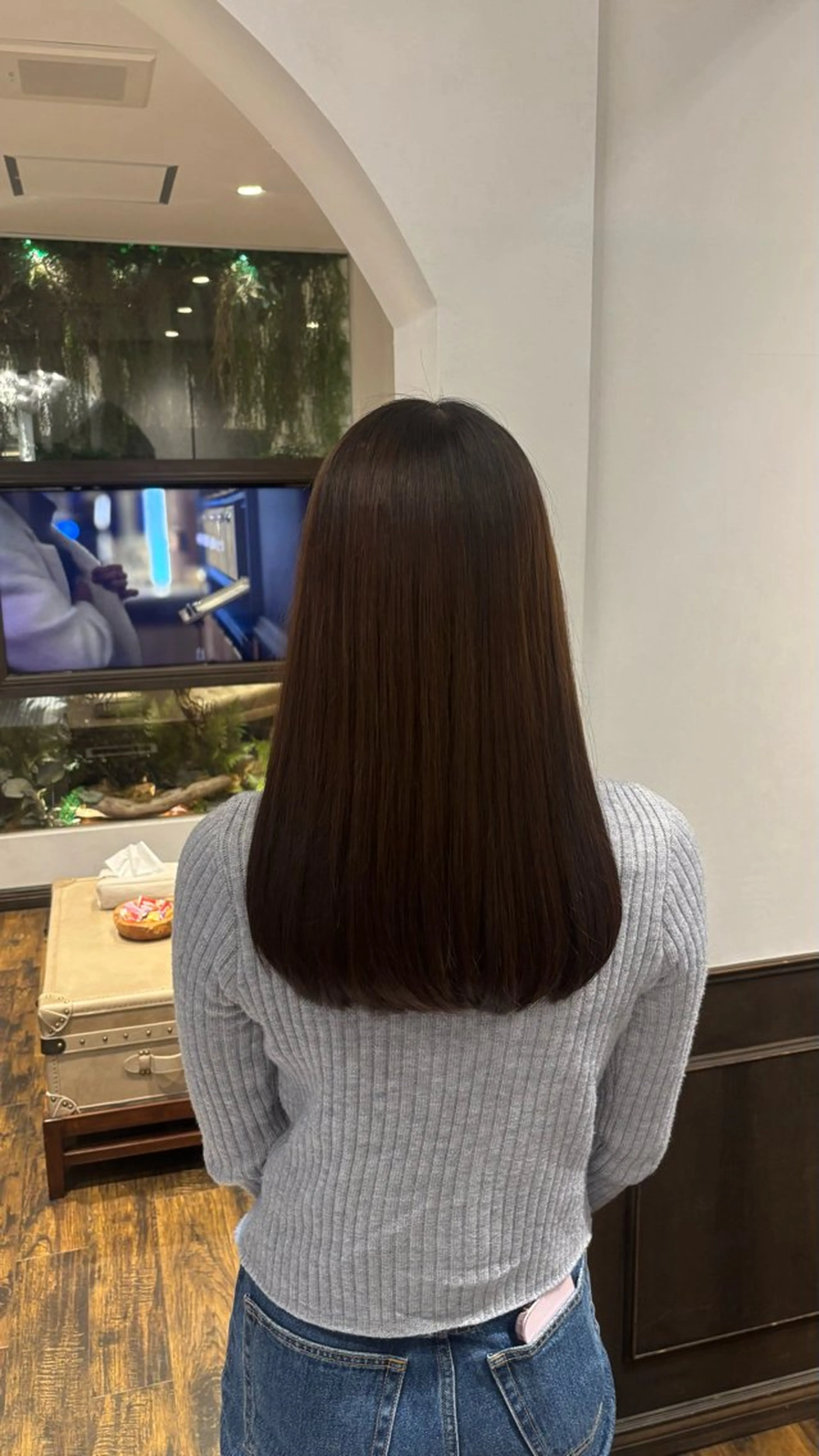 セミロング Luce川崎 クロサワのヘアスタイル