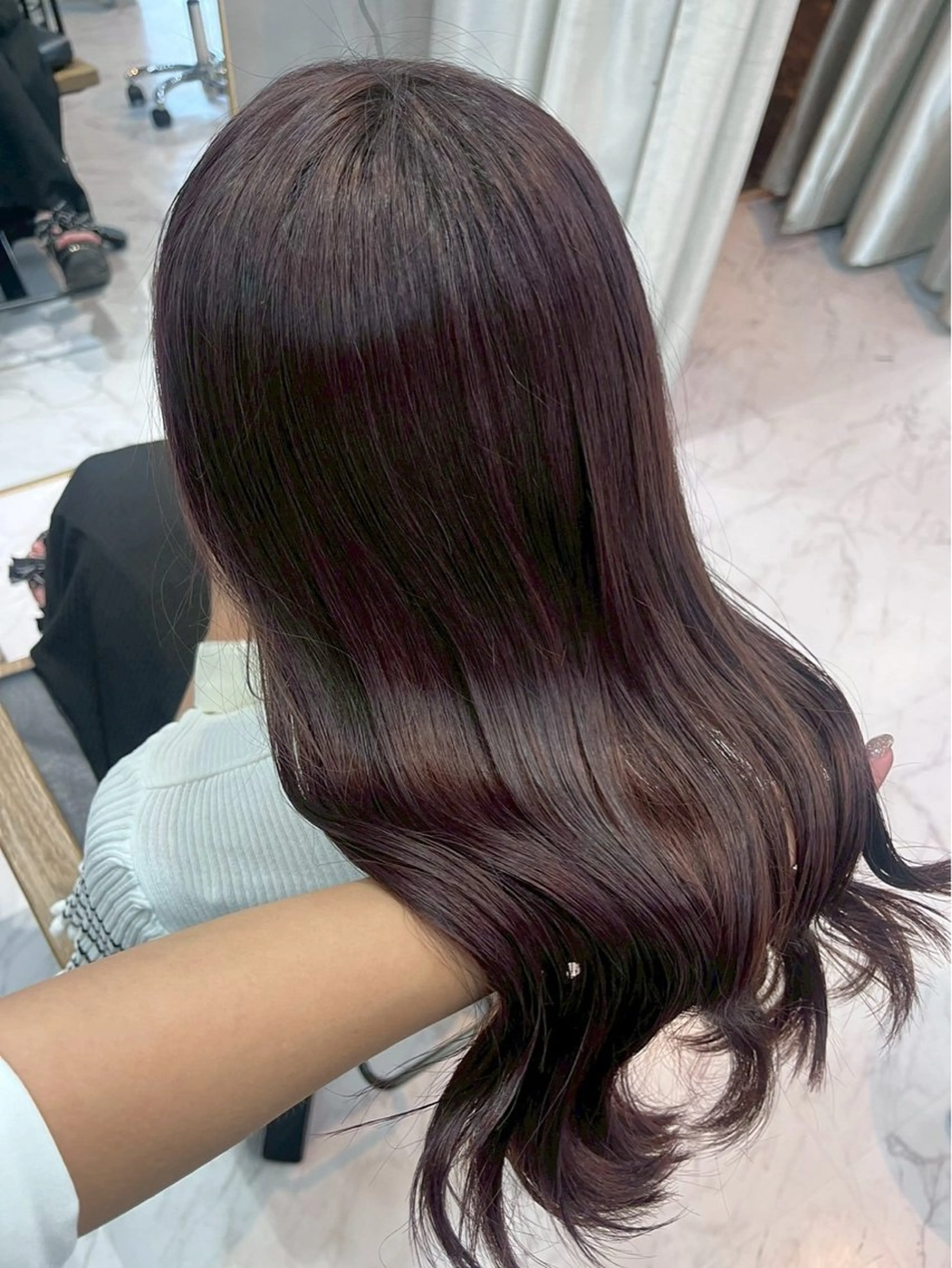 ロング カラー カット ヘアカラー トリートメント ハイトーン/韓国風/ 艶髪/吉祥寺のヘアスタイル