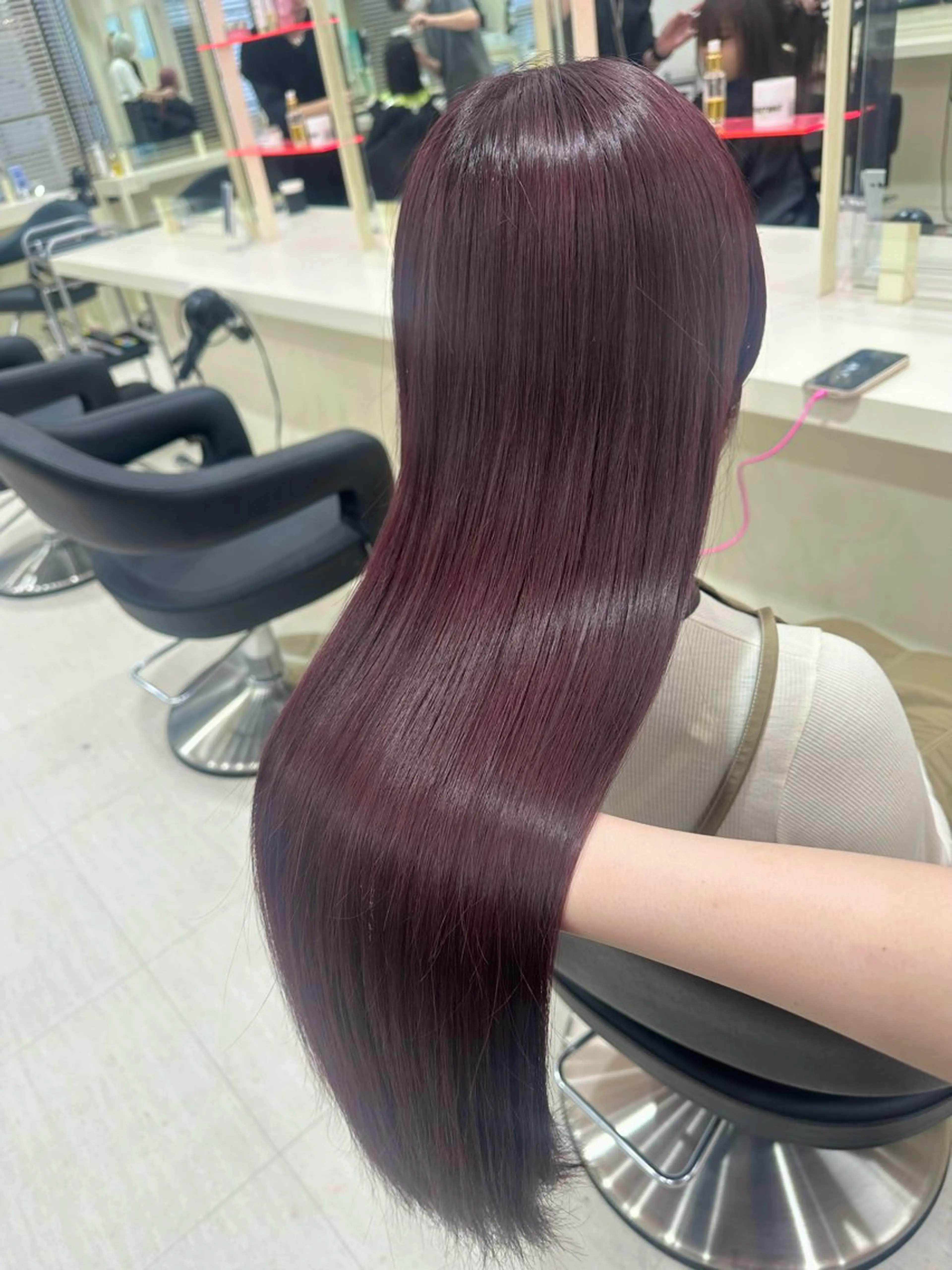 ロング カラー ヘアアレンジ 🎀 yuuka🎀のヘアスタイル