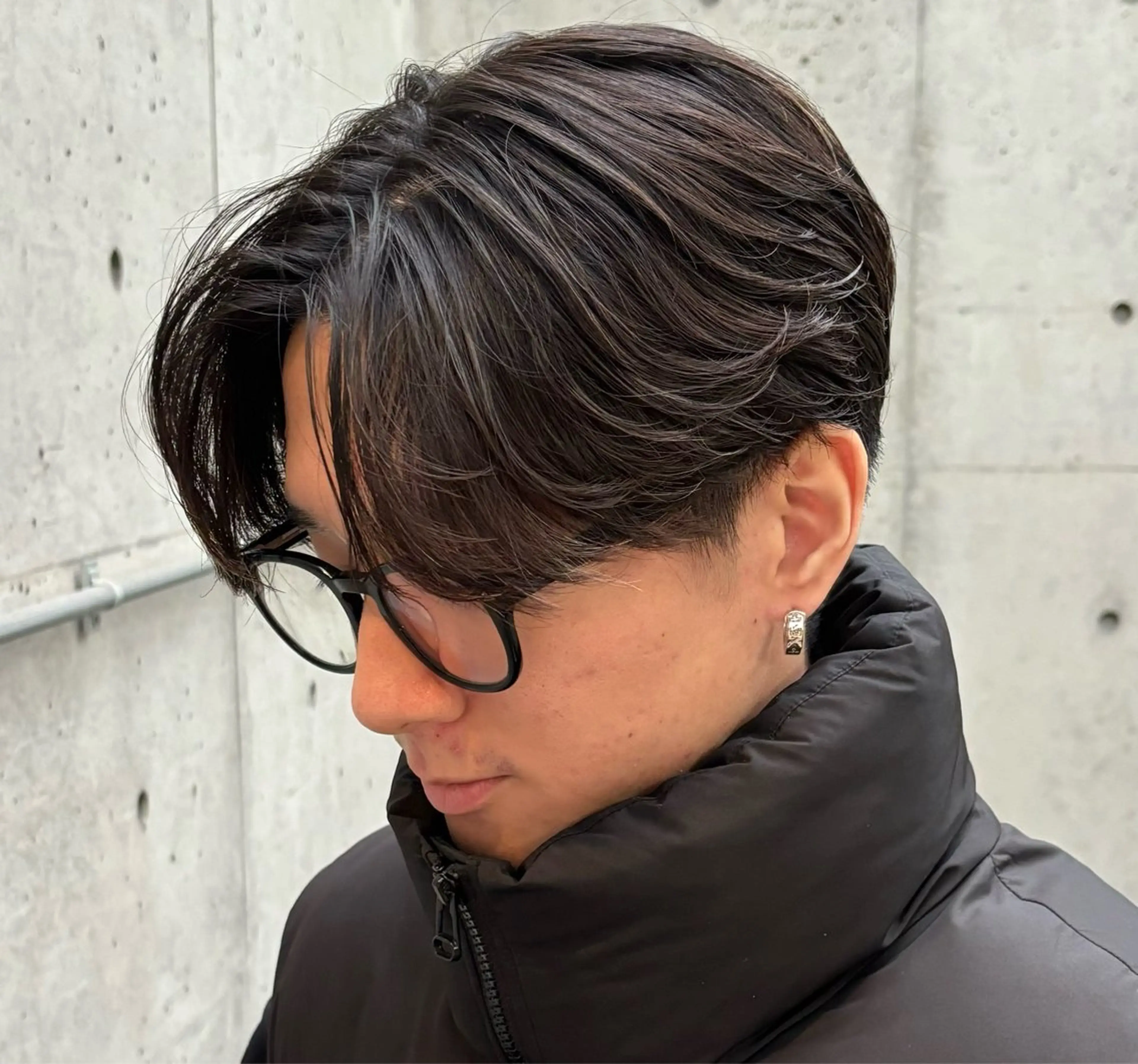 ミディアム メンズ era2d所属・マコト/心斎橋 メンズ専門店のヘアスタイル