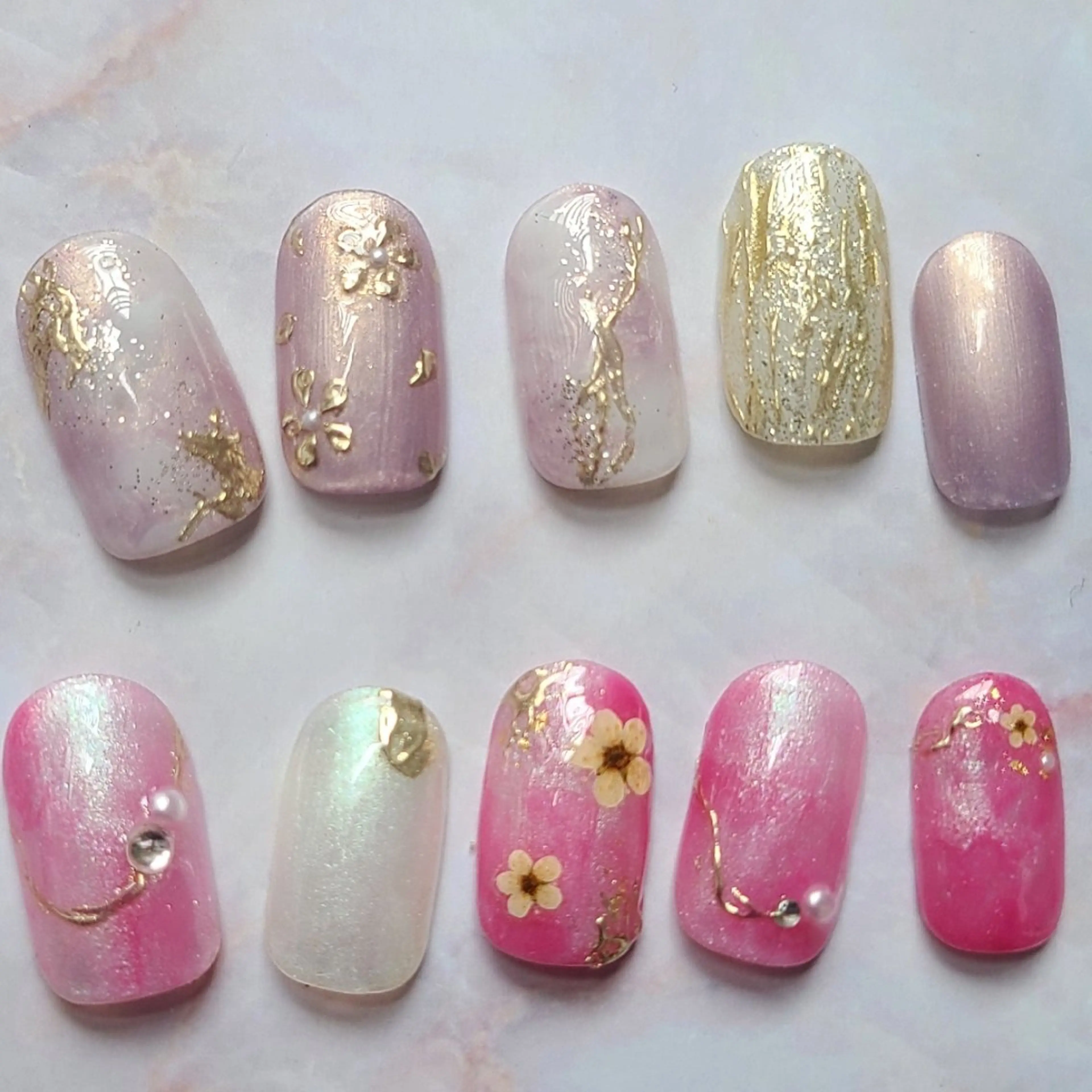 ネイル アートネイル ジェルネイル パラジェル ハンドネイル 6RokuHair（ロクヘアー)所属・門川 茉奈美のネイルデザイン