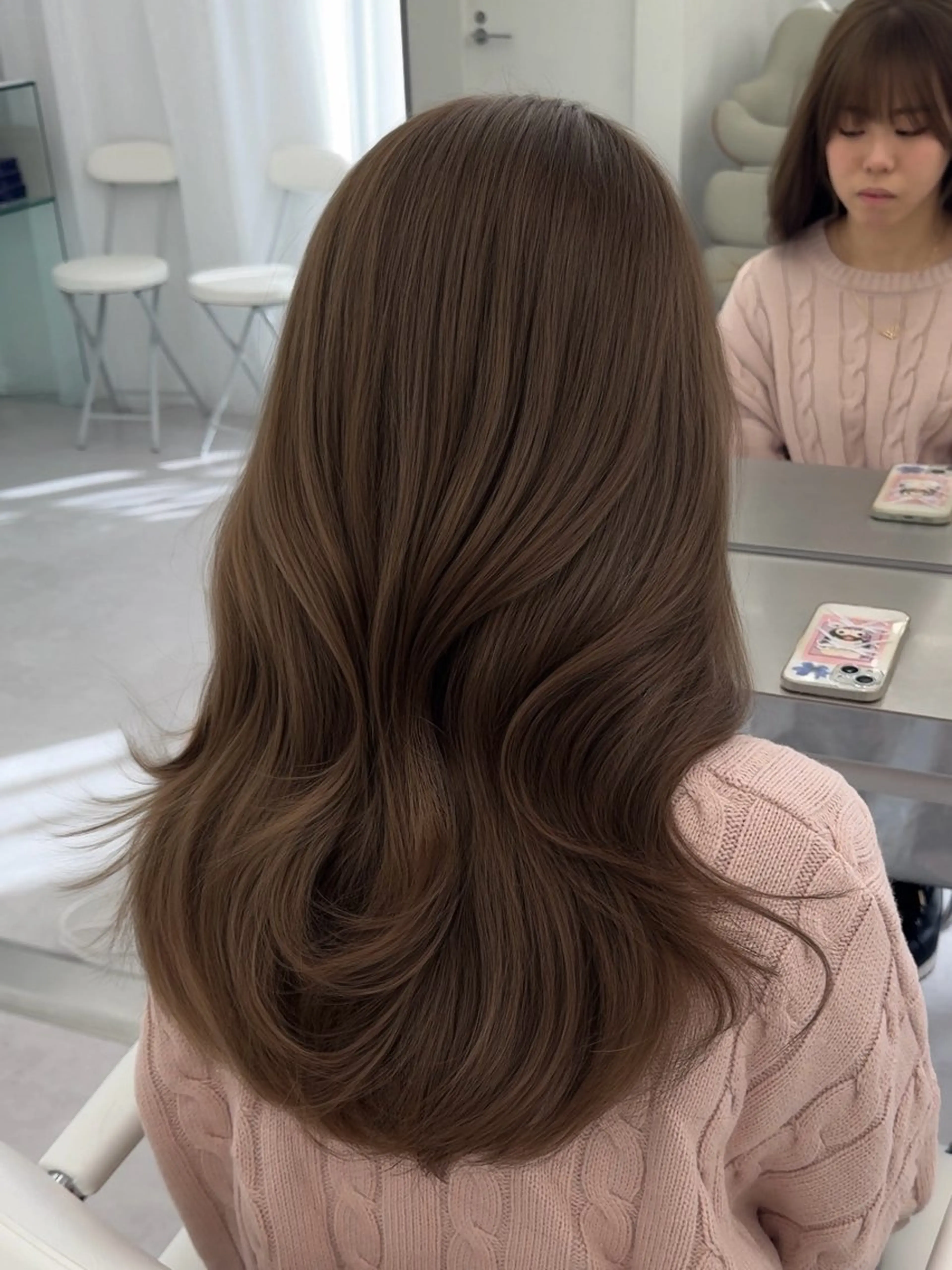 ミディアム カラー ヘアアレンジ カット ヘアカラー トリートメント 顔周り&ミディアム 特化/池袋/kokiのヘアスタイル