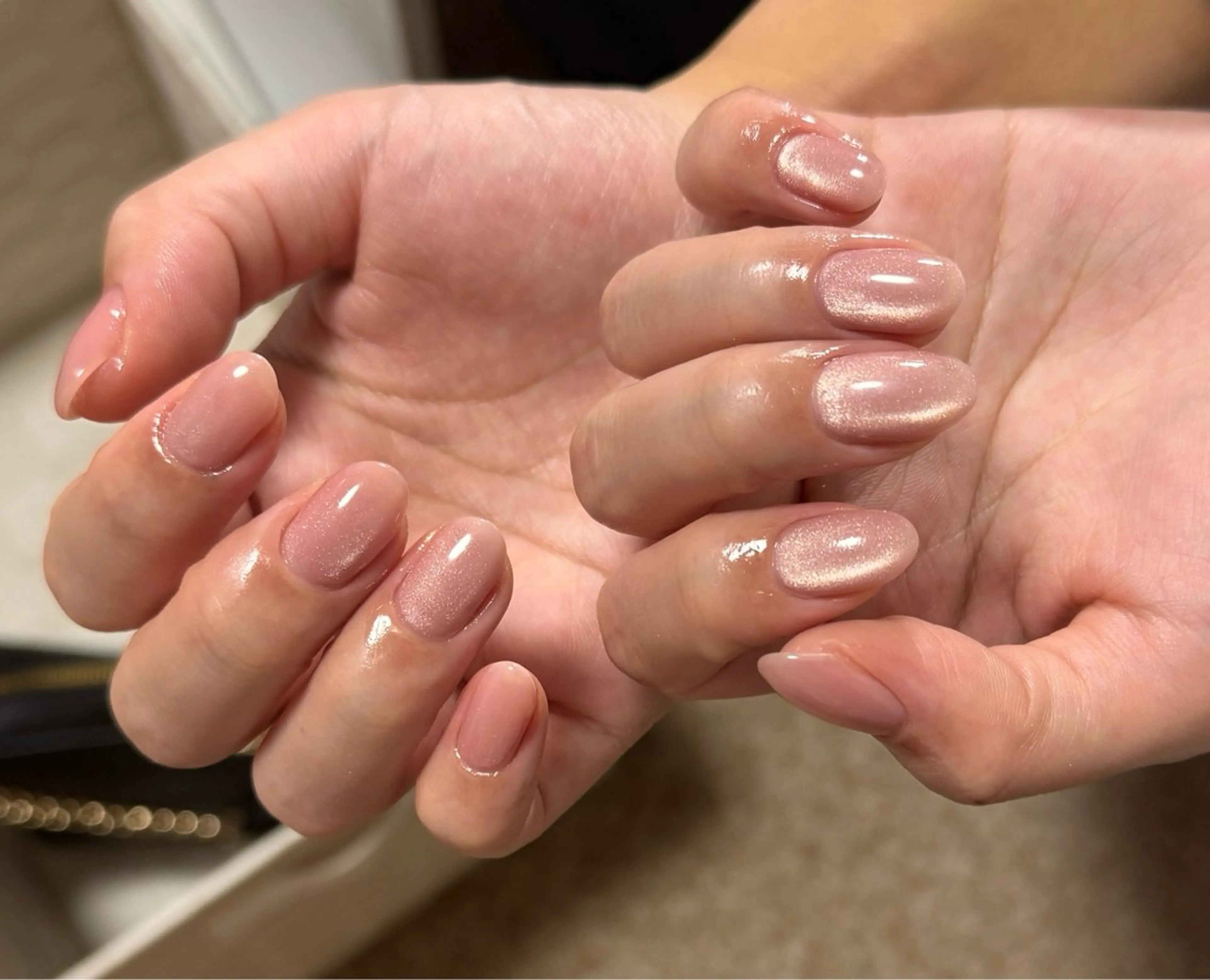 ネイル チークネイル フレンチネイル グラデーション 韓国ネイル マグネットネイル ハンドネイル Hana nail所属・Hana Nailのネイルデザイン