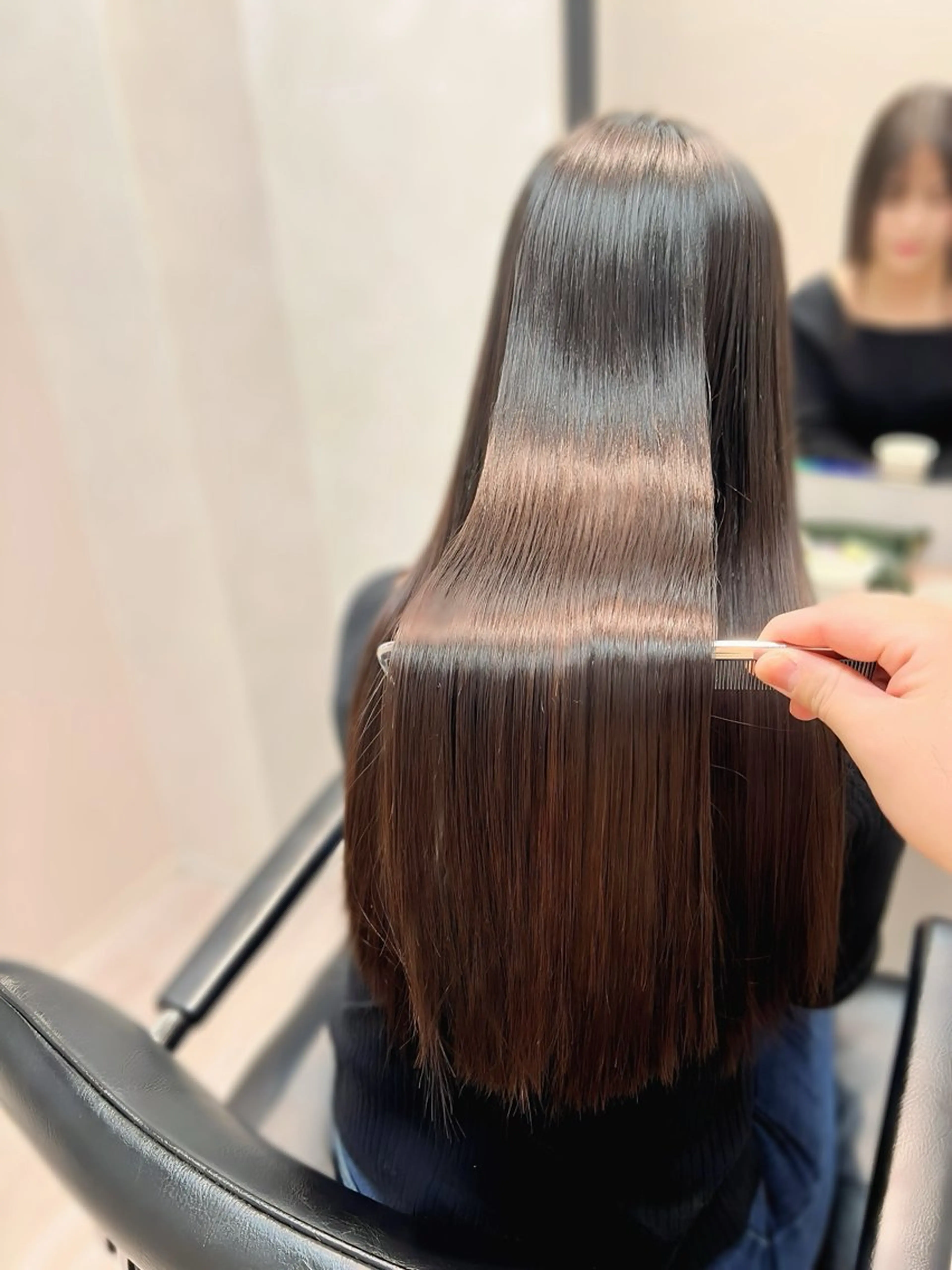 ロング カラー パーマ AIconic nagoya所属・縮毛矯正/ レイヤー/ミディアムのヘアスタイル