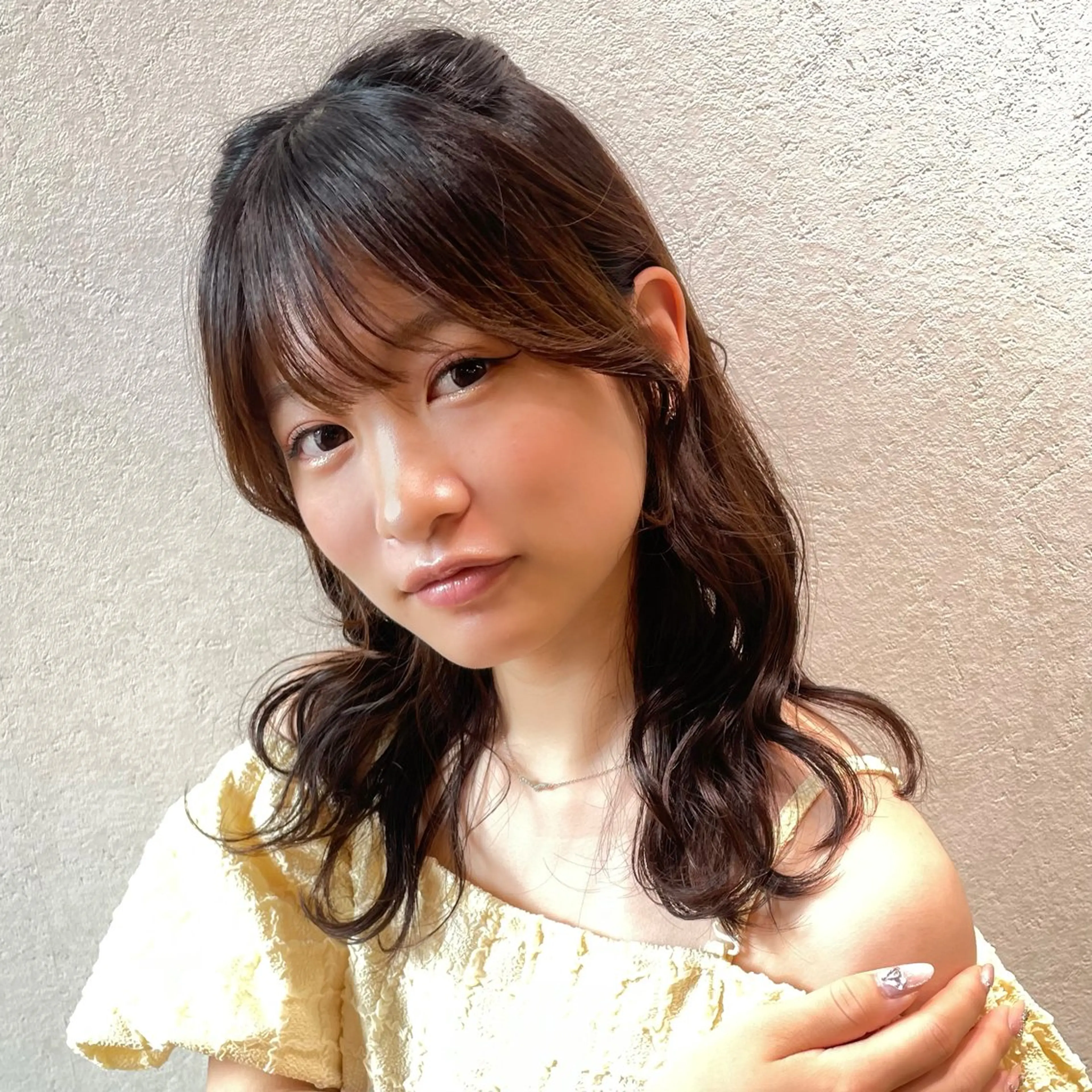 セミロング カット オリーブ/髪質改善/ 縮毛矯正/あいり🫒のヘアスタイル