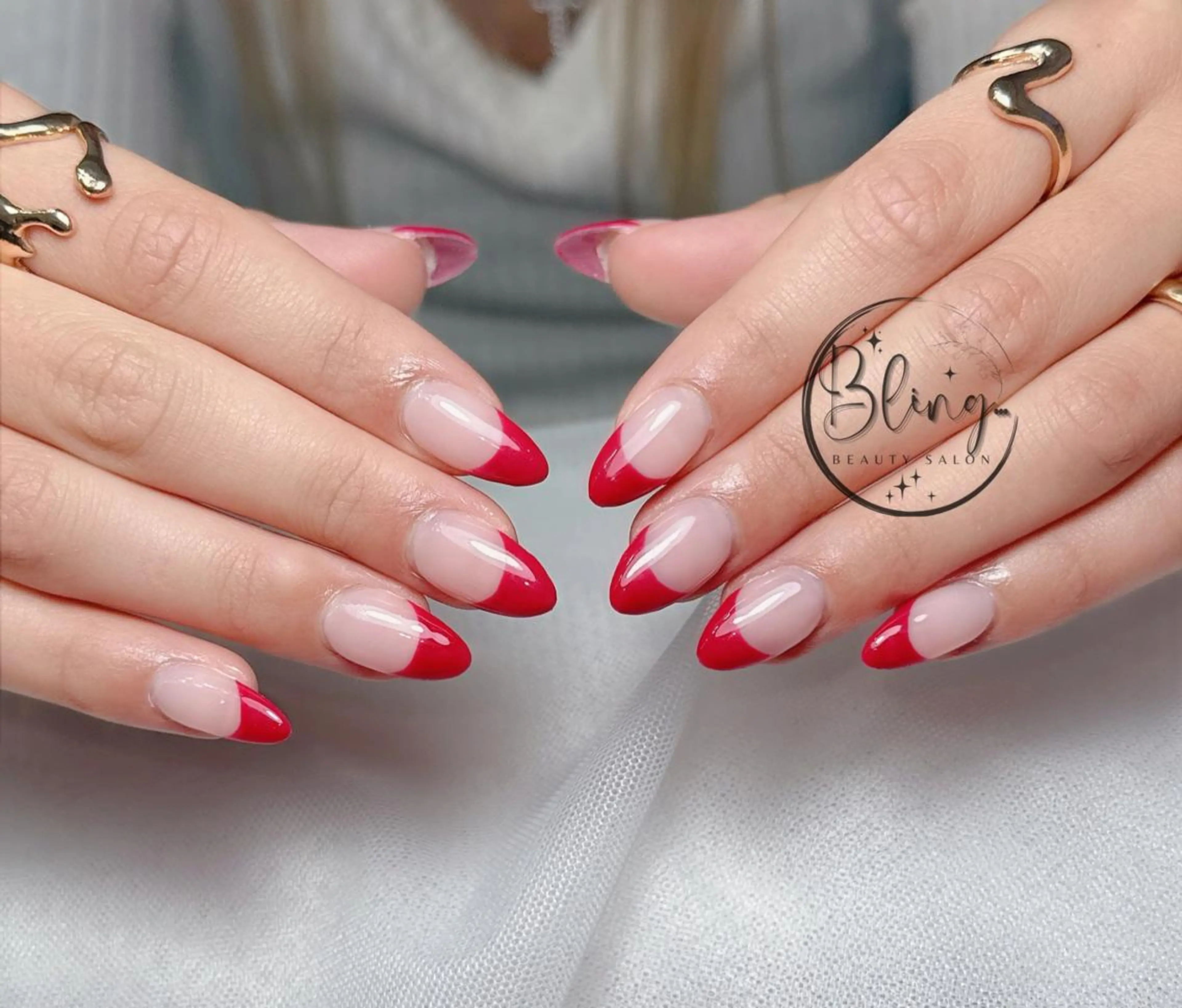 ミディアム 韓国風ヘア ハンドネイル Bling Salonのネイルデザイン