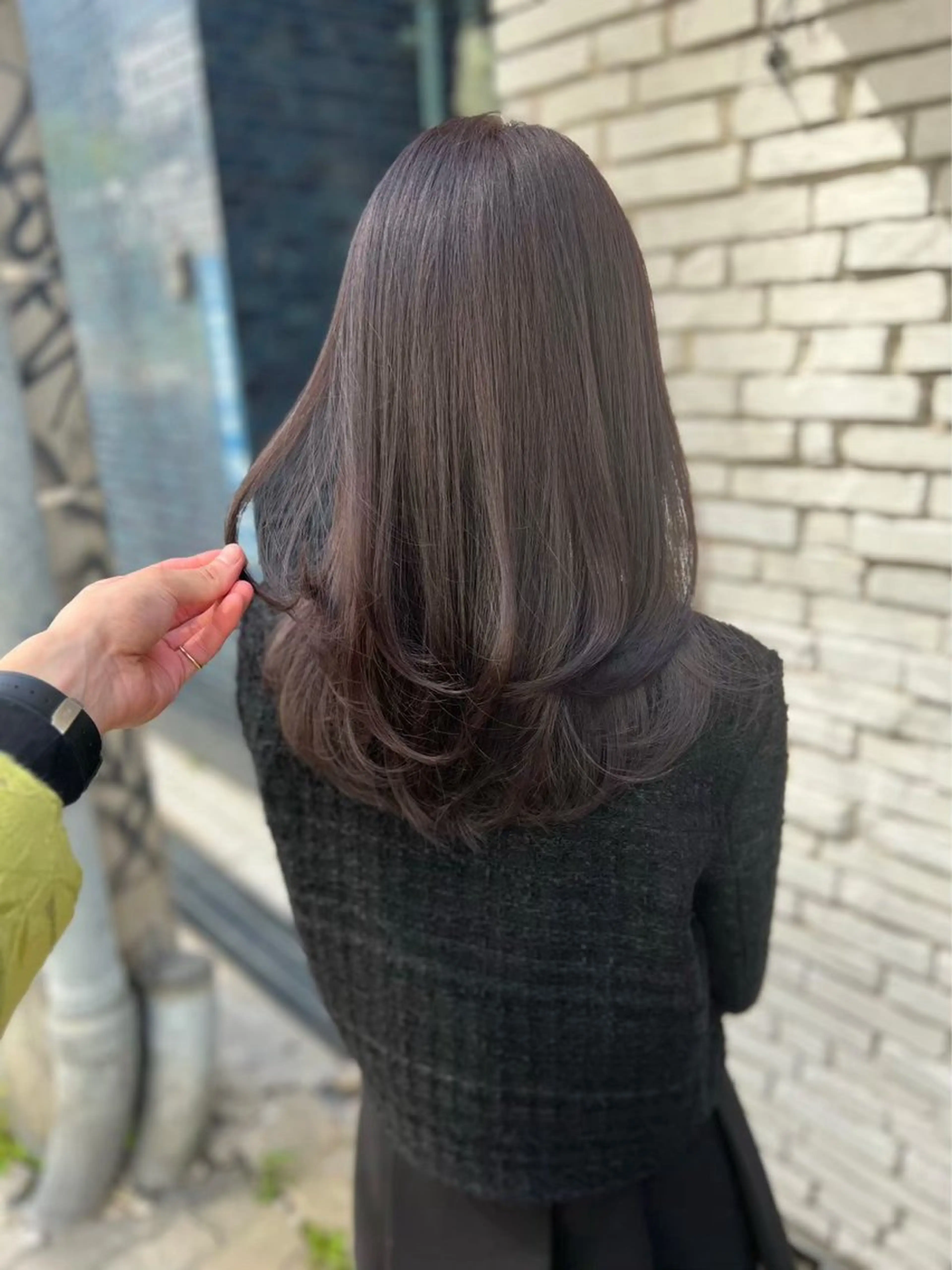 カラー 会社で浮かない ビジネスヘア/心斎橋のヘアスタイル