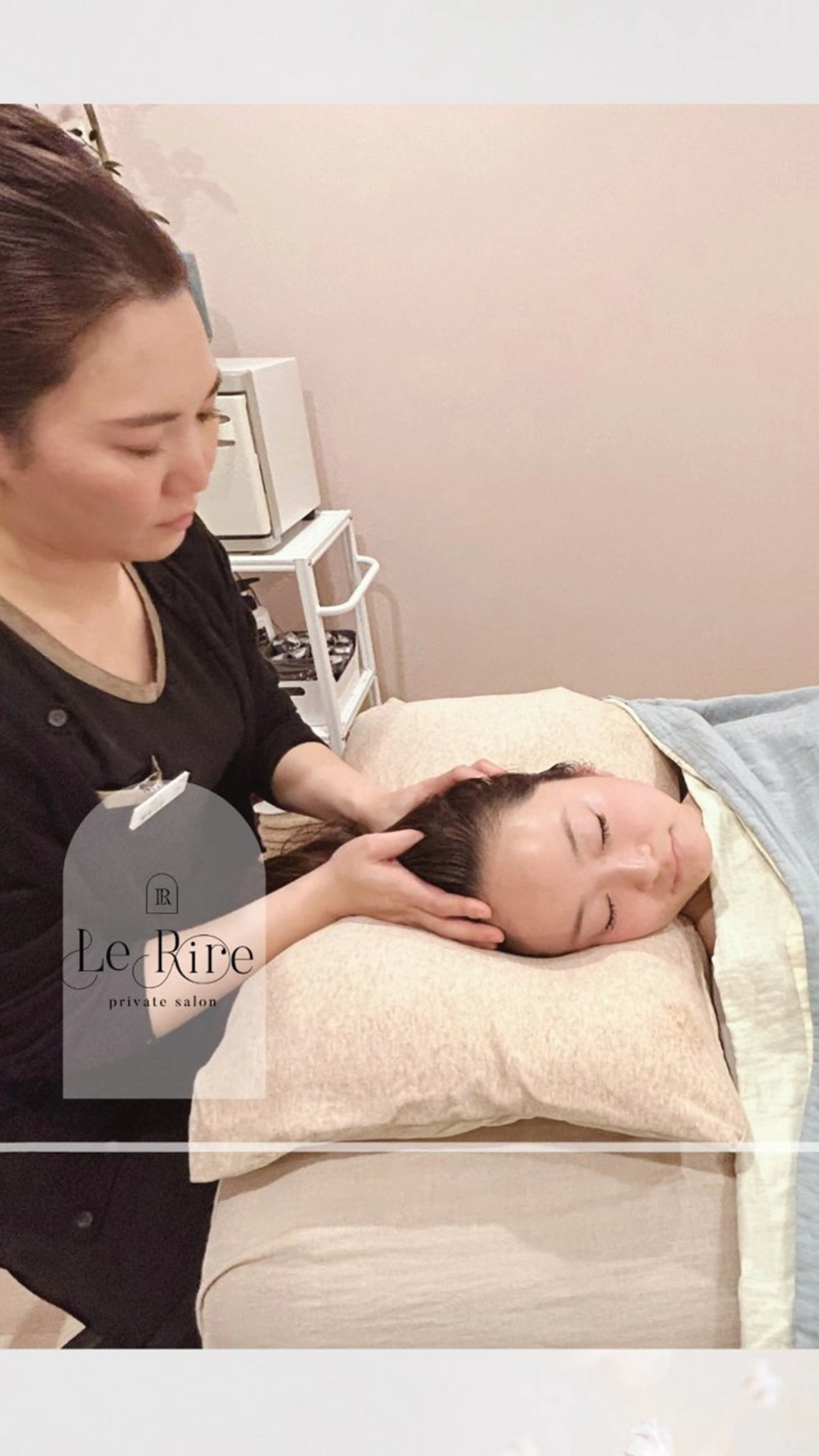 【五感で感じる】ホットストーンヘッドスパ60分【奇跡の融合】リフトアップ、小顔効果◎の写真