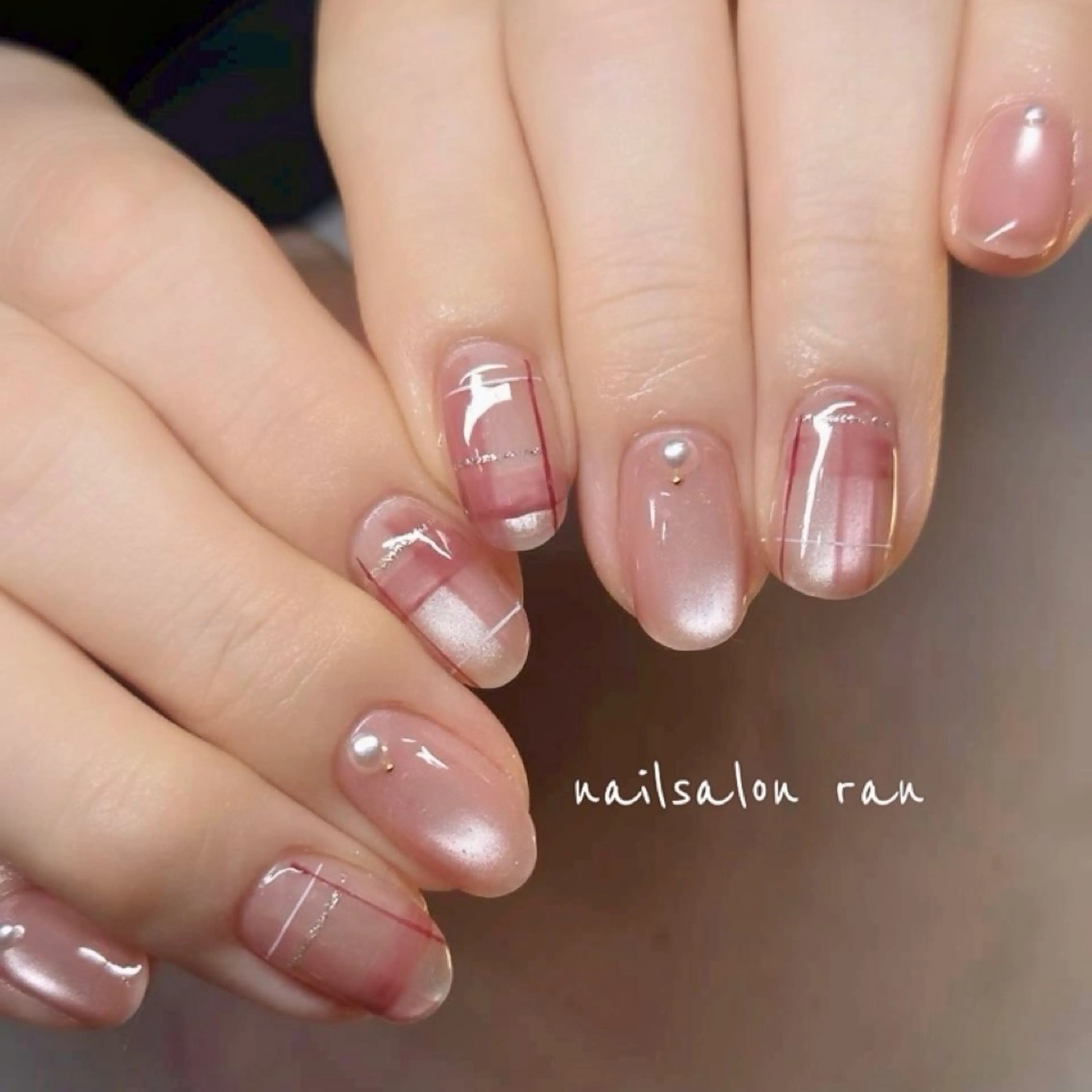 ネイル マグネットネイル ハンドネイル ハンドケア nailsalon ranのネイルデザイン