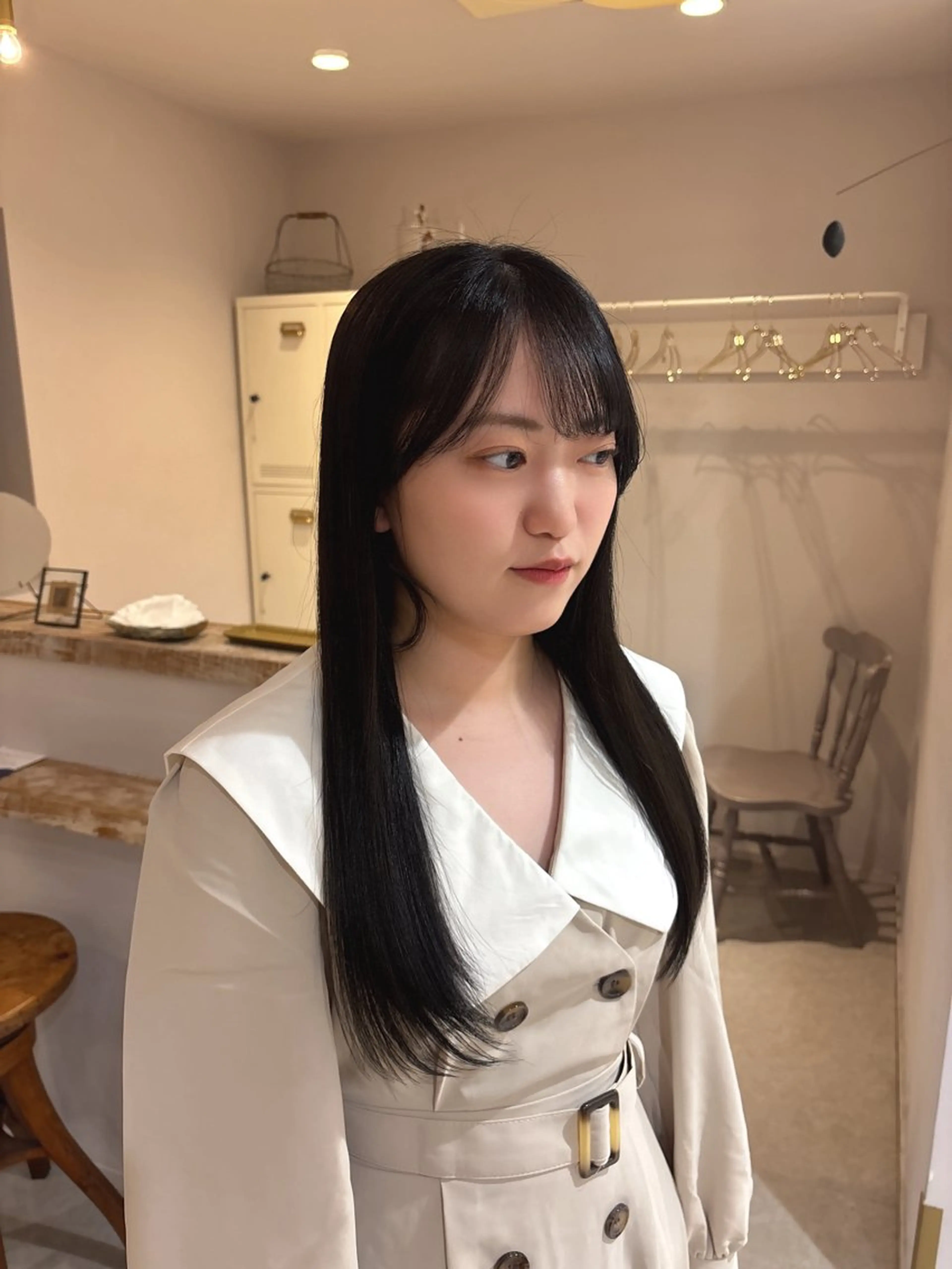 ロング 🎀調布仙川透明感オ リーブカラー干莉🎀のヘアスタイル