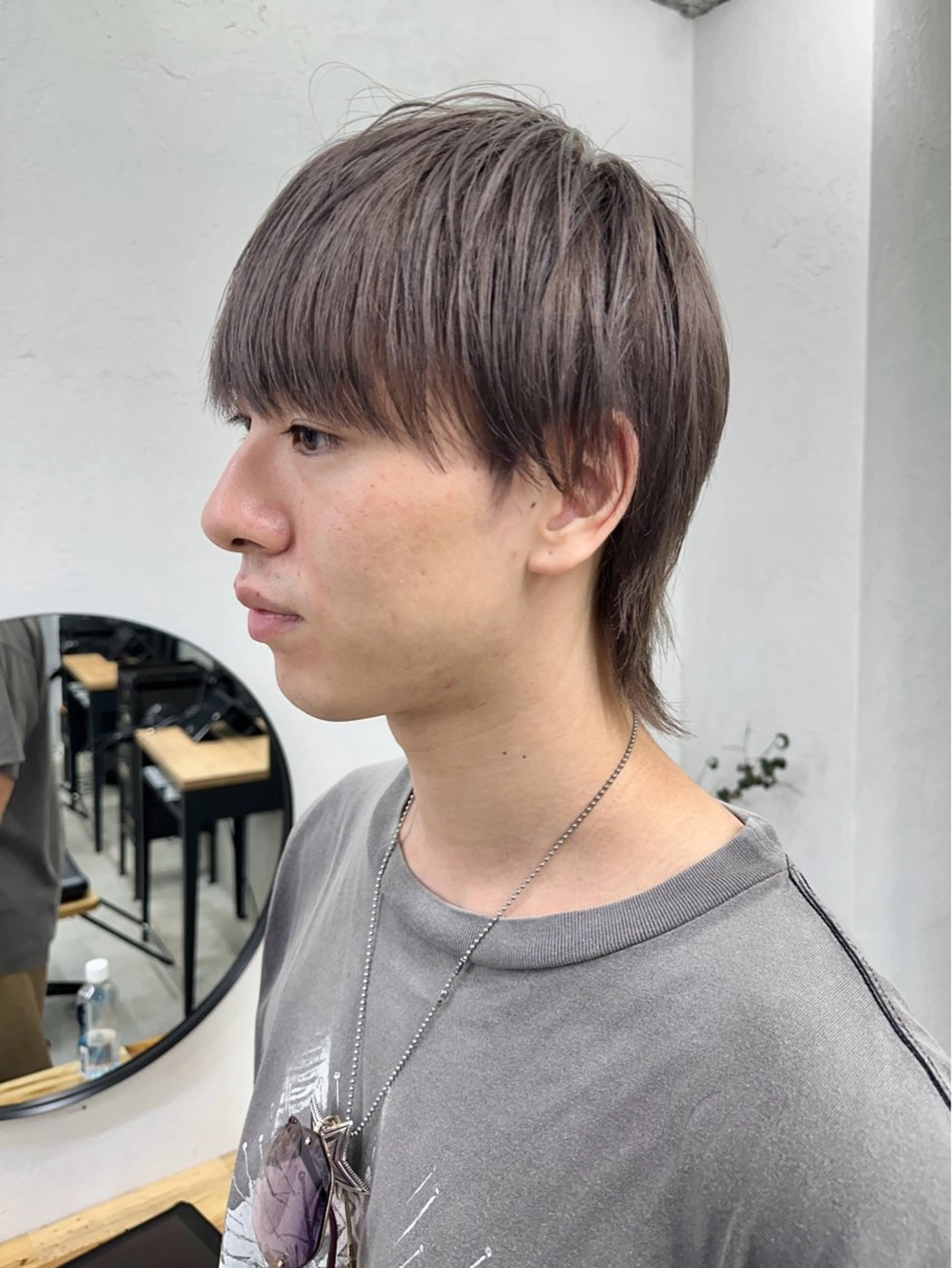 カラー メンズ グレージュ カット ヘアカラー トリートメント ブリーチダブルカラー 【koide】のヘアスタイル