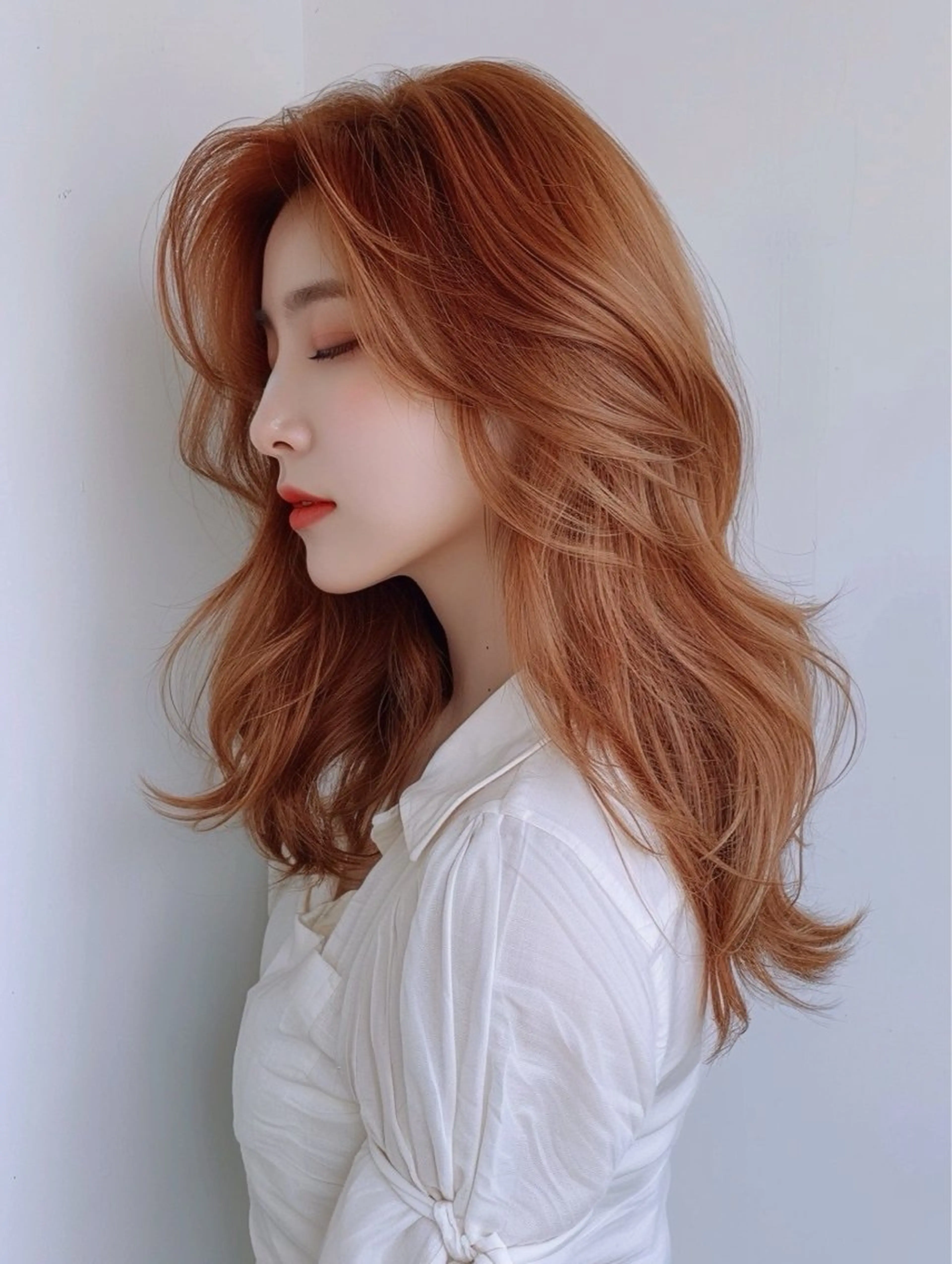 ロング RYONA/大阪/ 韓国風レイヤー🎀のヘアスタイル