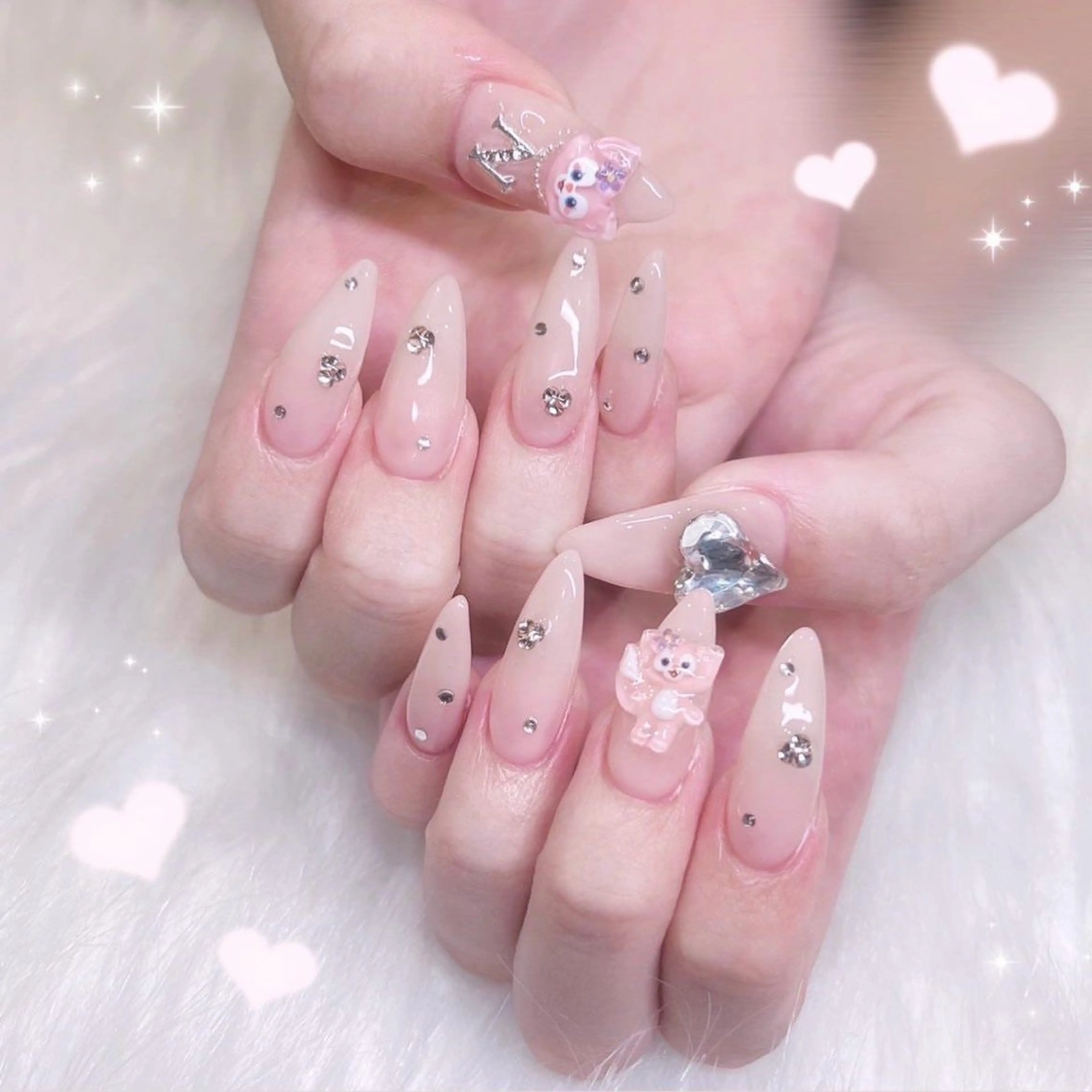 ネイル マグネットネイル ミラーネイル ネイルチップ 冬ネイル Lee Nailsのネイルデザイン