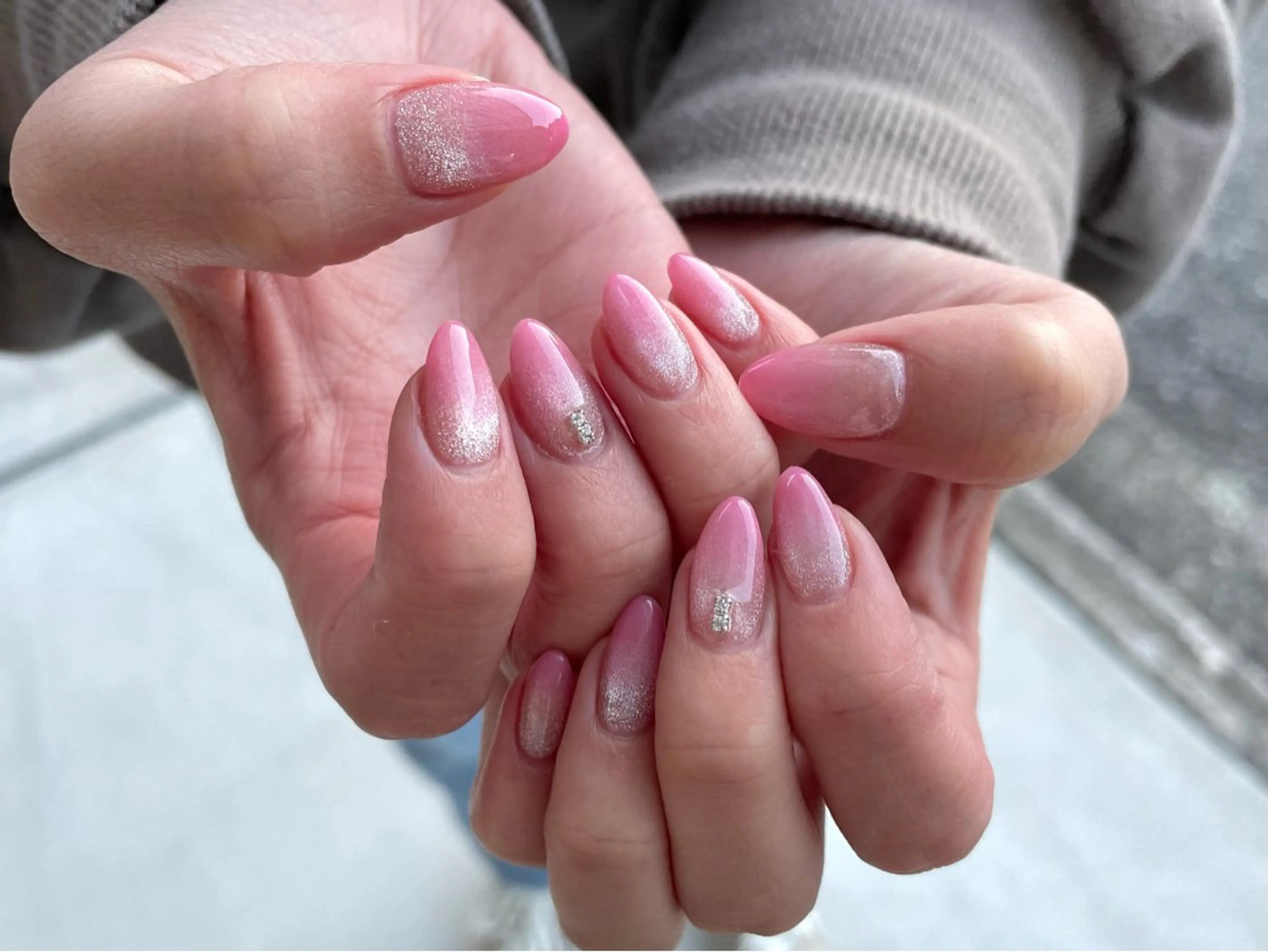 ネイル グラデーション マグネットネイル ハンドネイル nu NANAのネイルデザイン