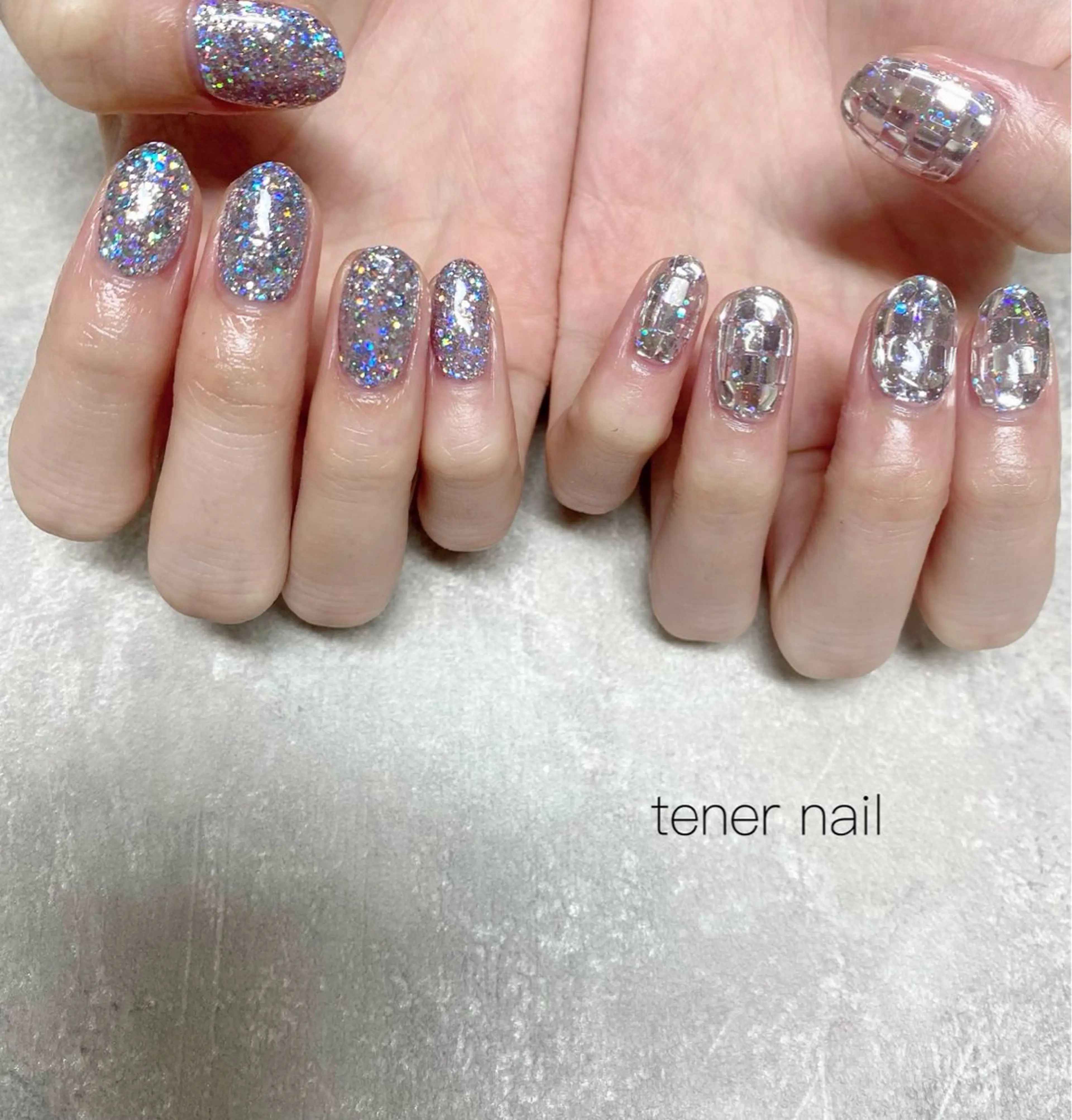 ネイル ミラーネイル ハンドネイル tener  nail  テネルネイル所属・テネルネイル tener nailのネイルデザイン