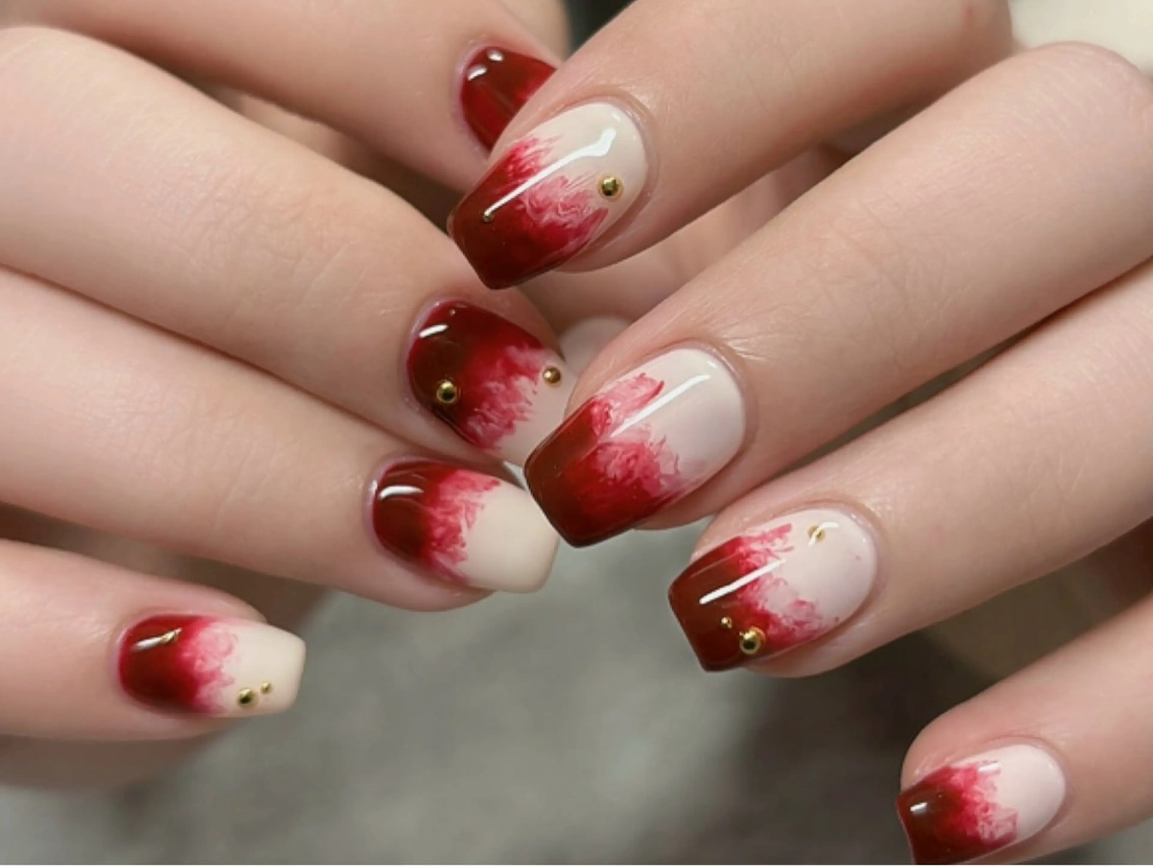 ネイル ハンドネイル Protea きぬがわ らむのネイルデザイン