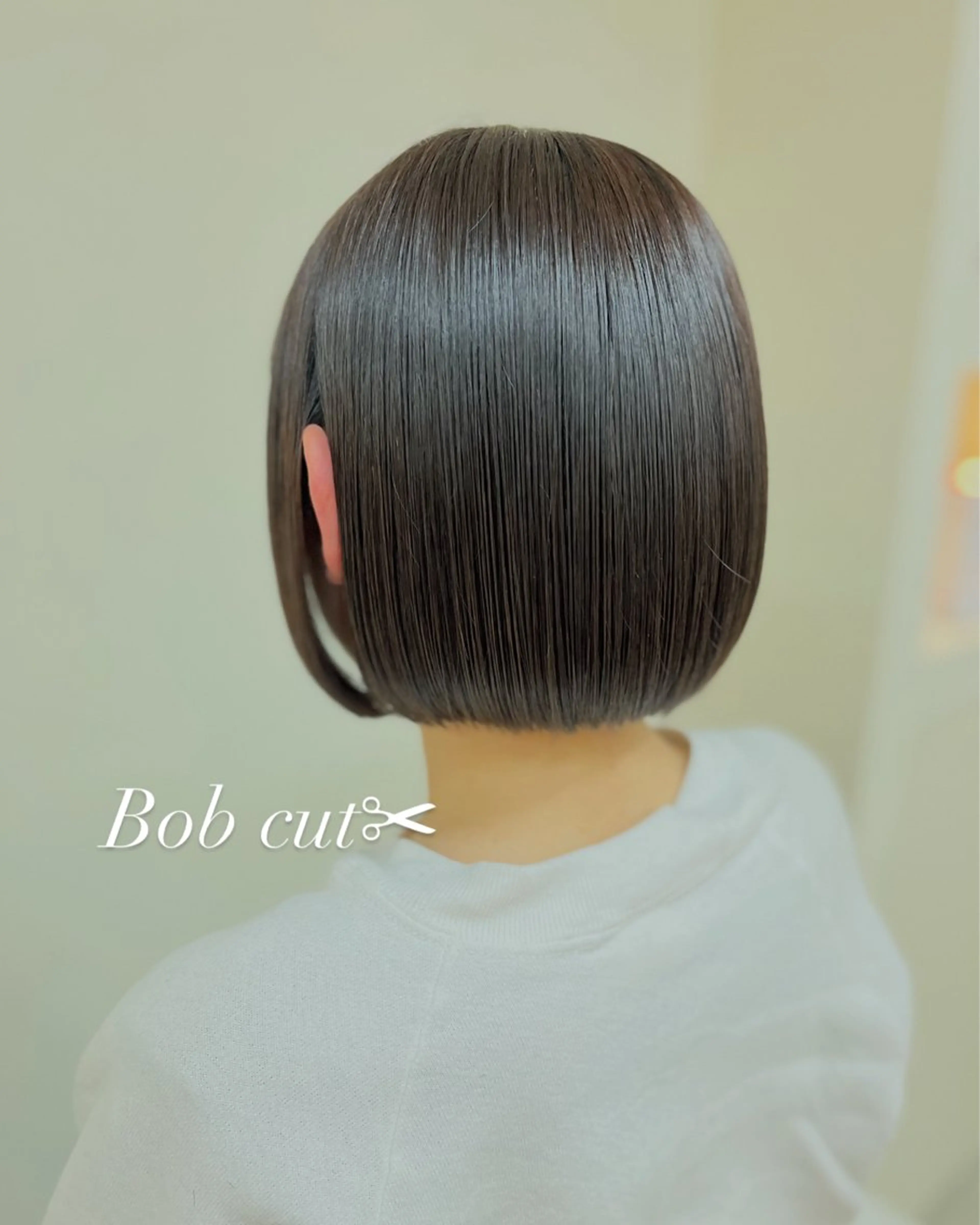 【平日★限定】カット(ロング・ボブ限定)+髪質改善ストレート￥13,800 (レイヤー可)の写真