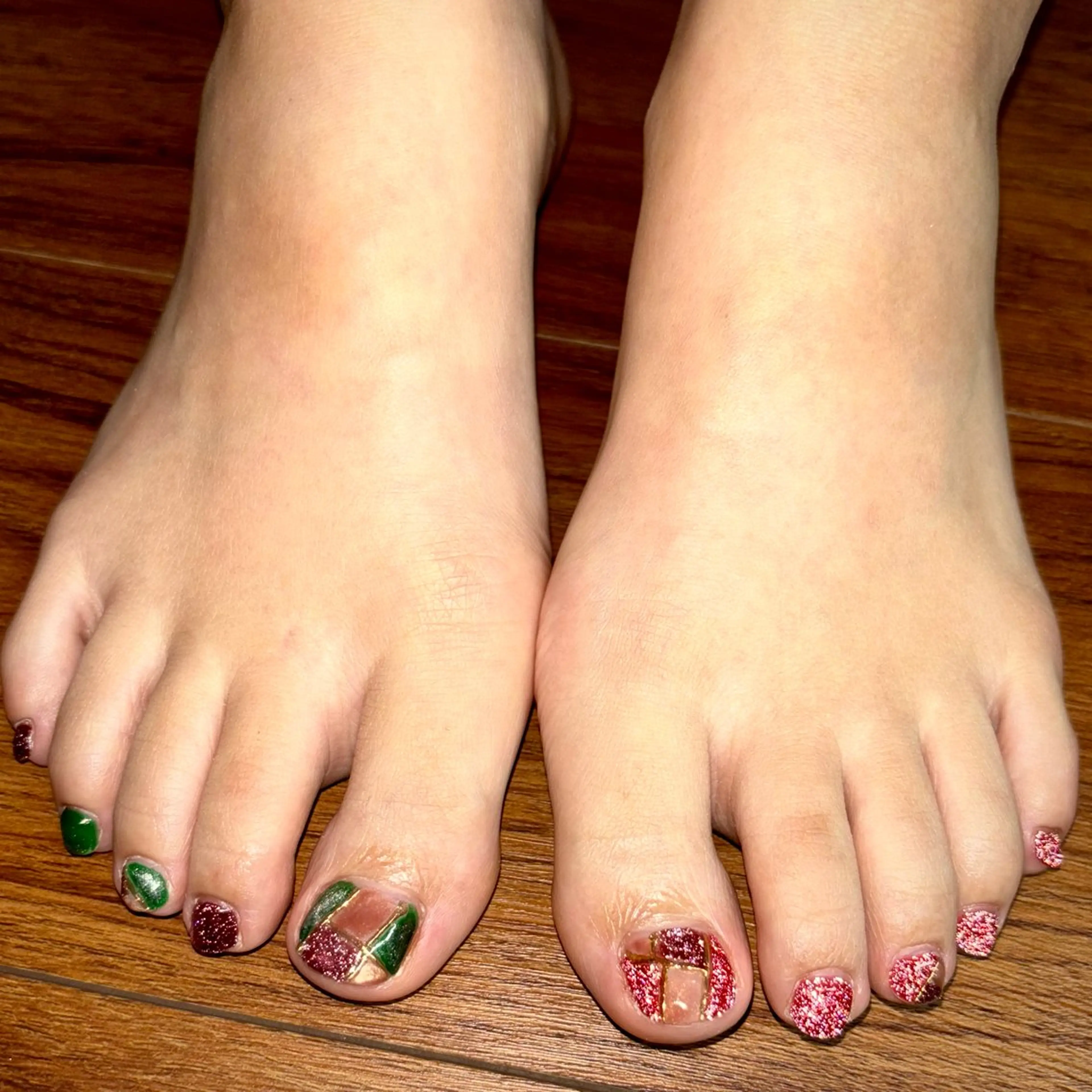 ネイル フラッシュネイル マグネットネイル ミラーネイル フットネイル ぽっぷん satomiのネイルデザイン