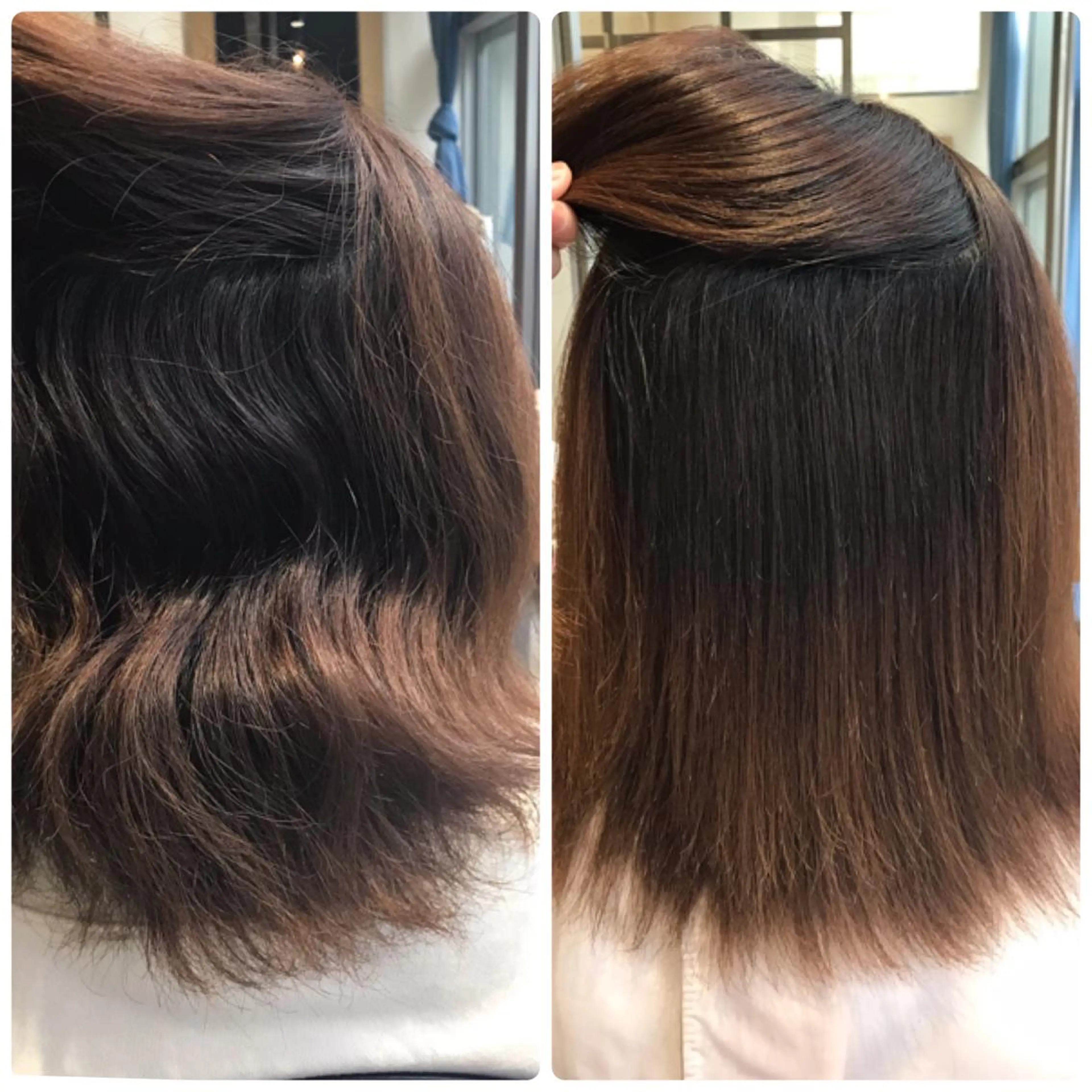 ミディアム パーマ 濱岡 恭子のヘアスタイル