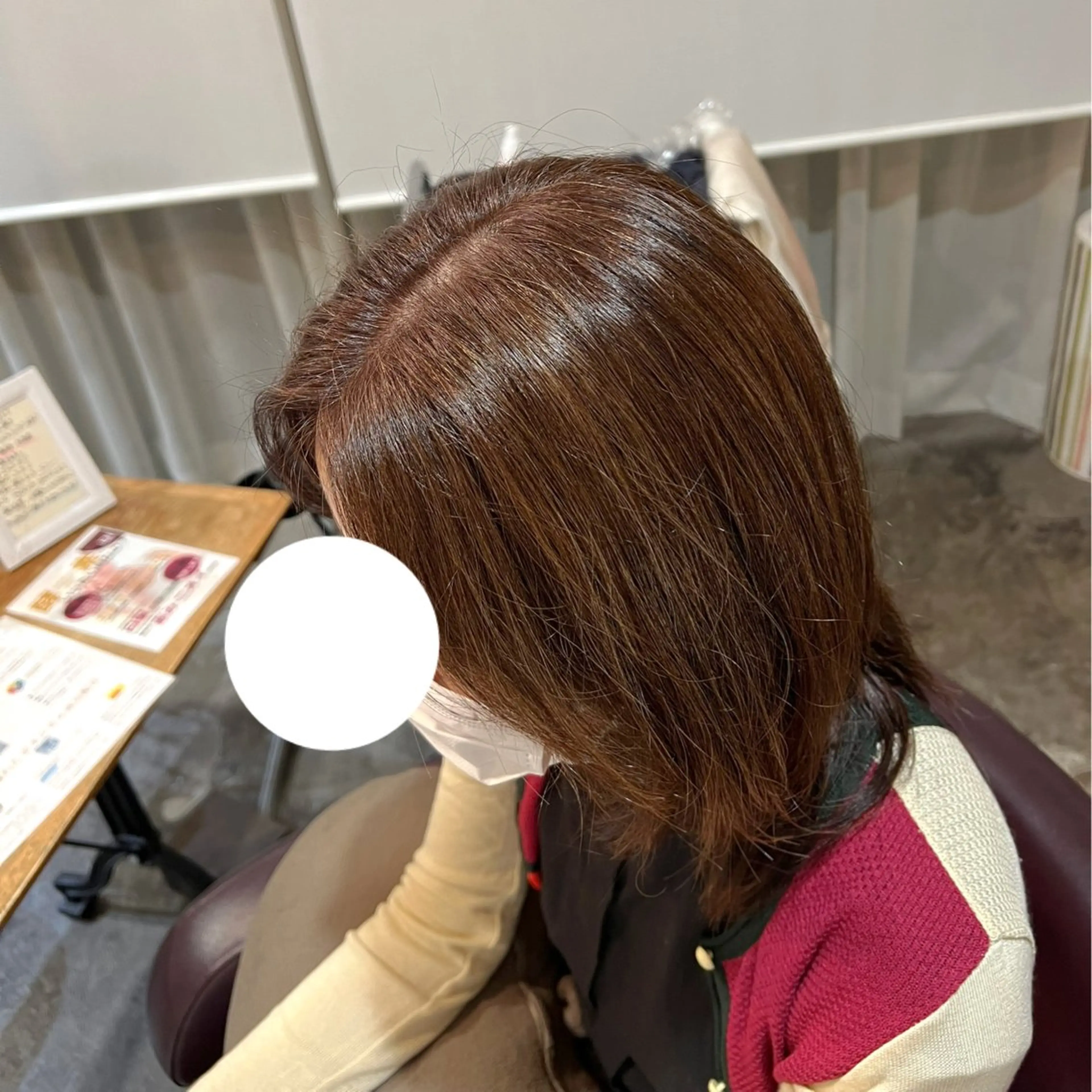 ミディアム カラー ブラウンカラー Dia ‎ アキヨシ ミユのヘアスタイル