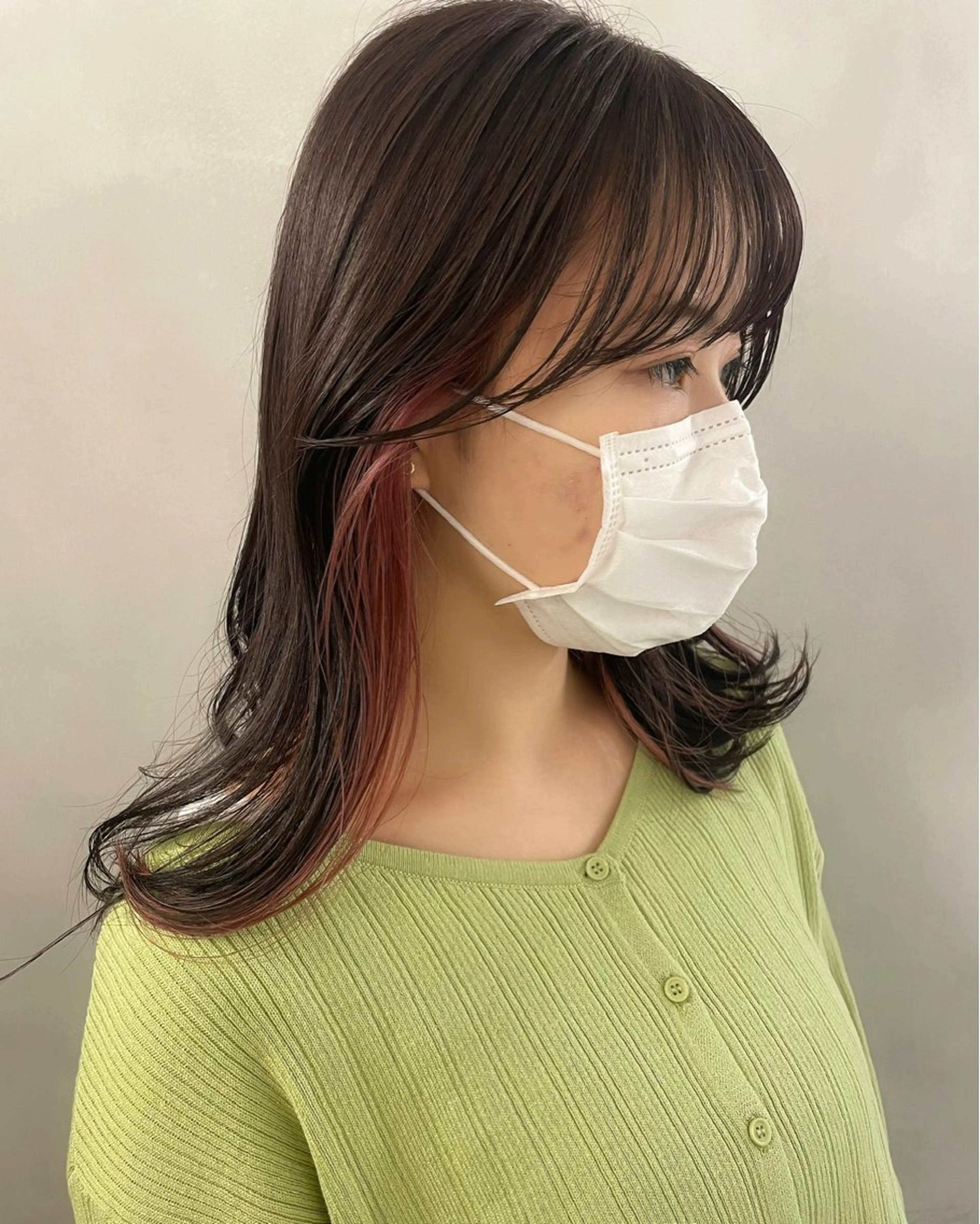 セミロング カラー カット ヘアカラー 🌼タッセルボブ/シ ョートmoeka🌼のヘアスタイル