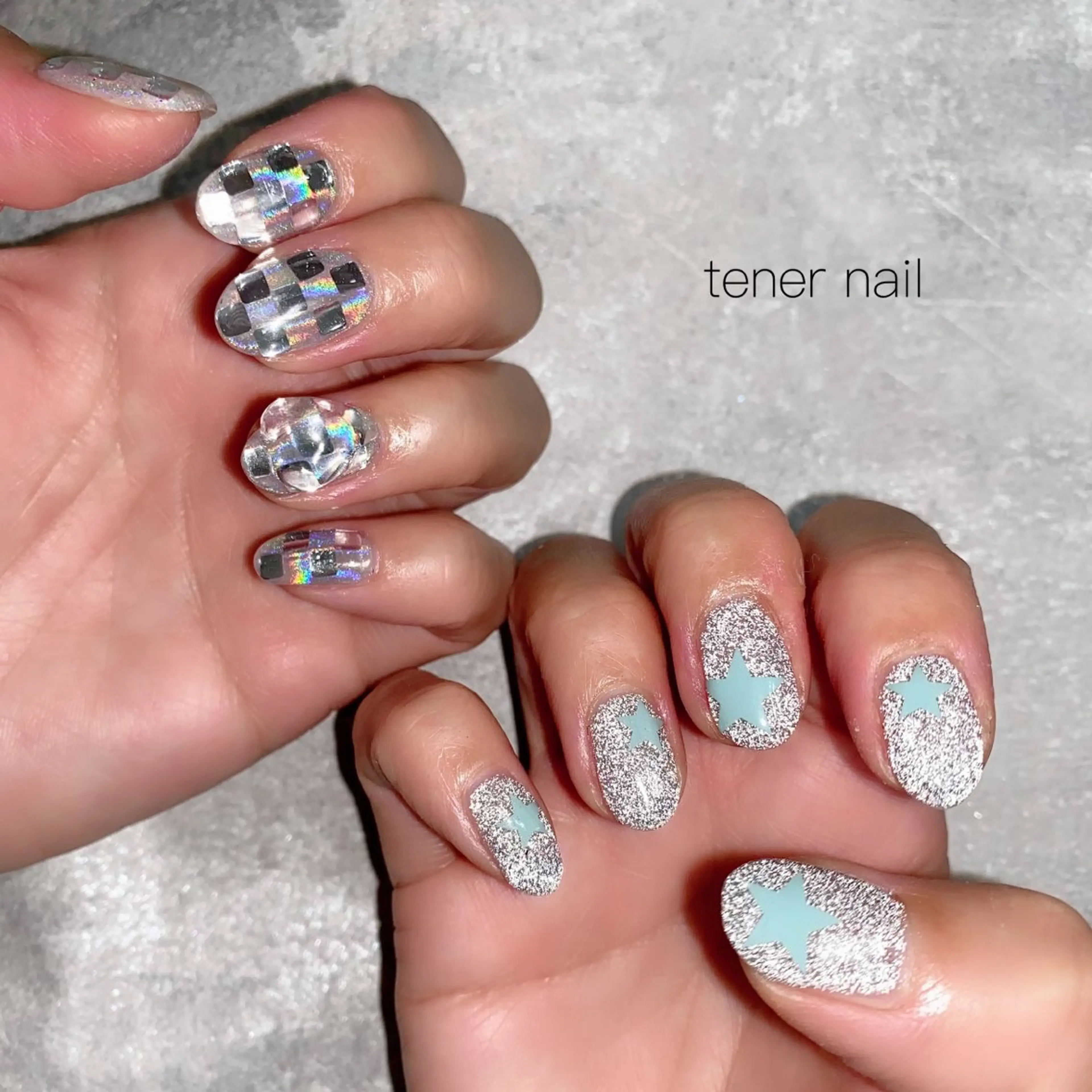 ネイル フラッシュネイル ラメ(グリッター) ハンドネイル tener  nail  テネルネイル所属・テネルネイル tener nailのネイルデザイン