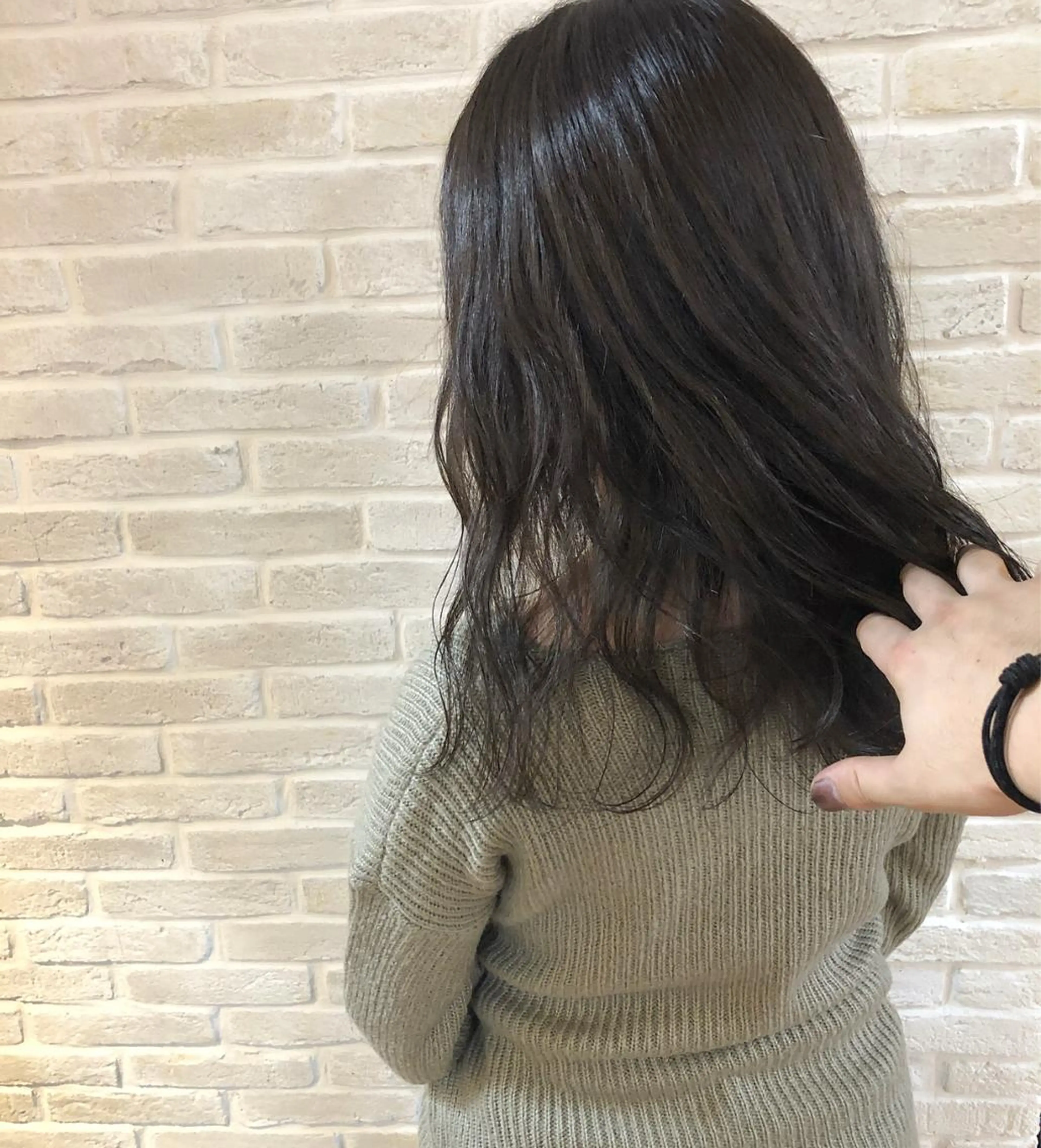 ミディアム カラー グレージュ hair salon Ranun髪質改善のヘアスタイル