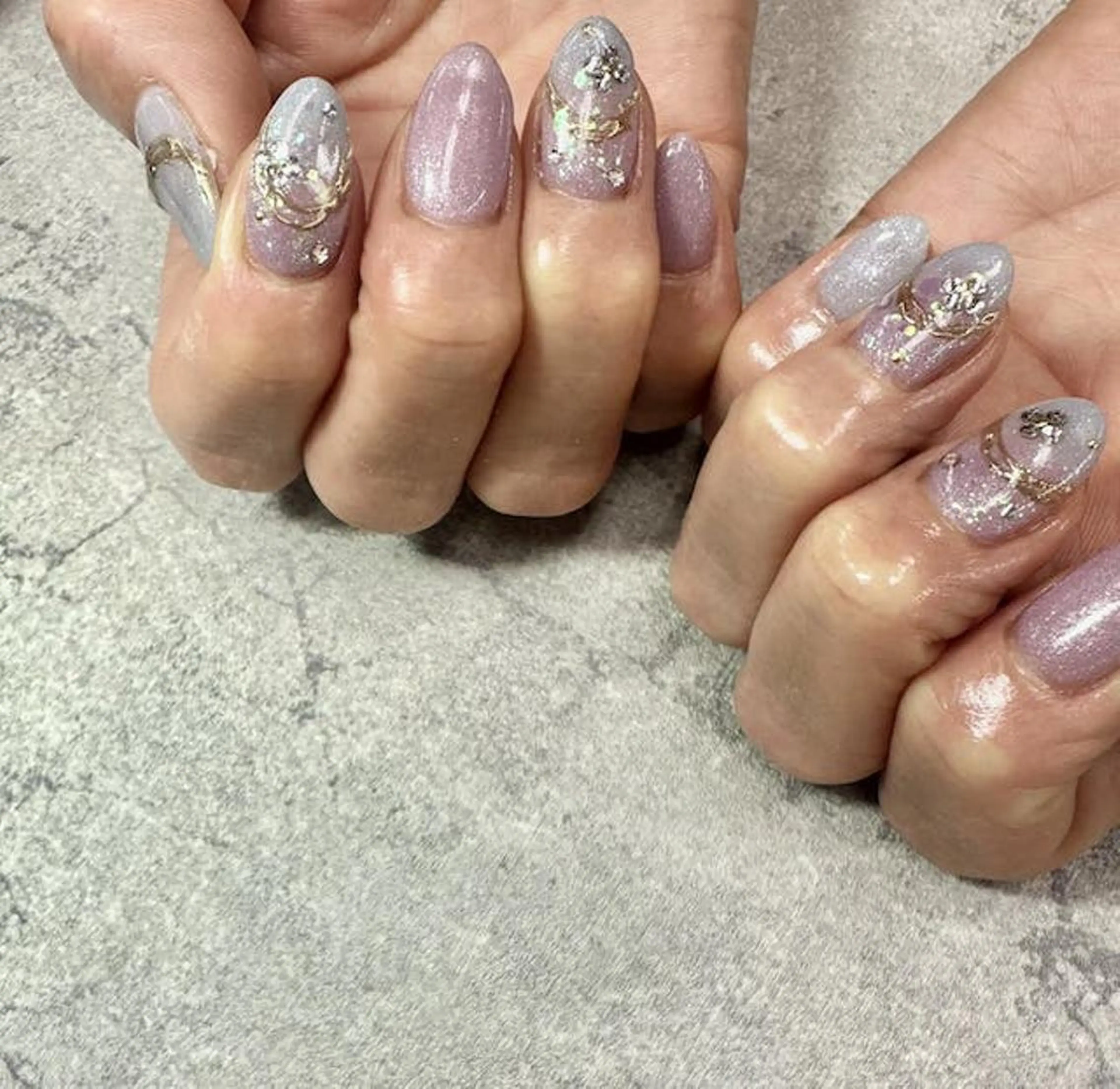 ネイル フットネイル フレンチネイル ジェルネイル ガラスフレンチ グラデーション ハンドネイル ハンドケア FASTNAIL PLUS 新宿店のネイルデザイン