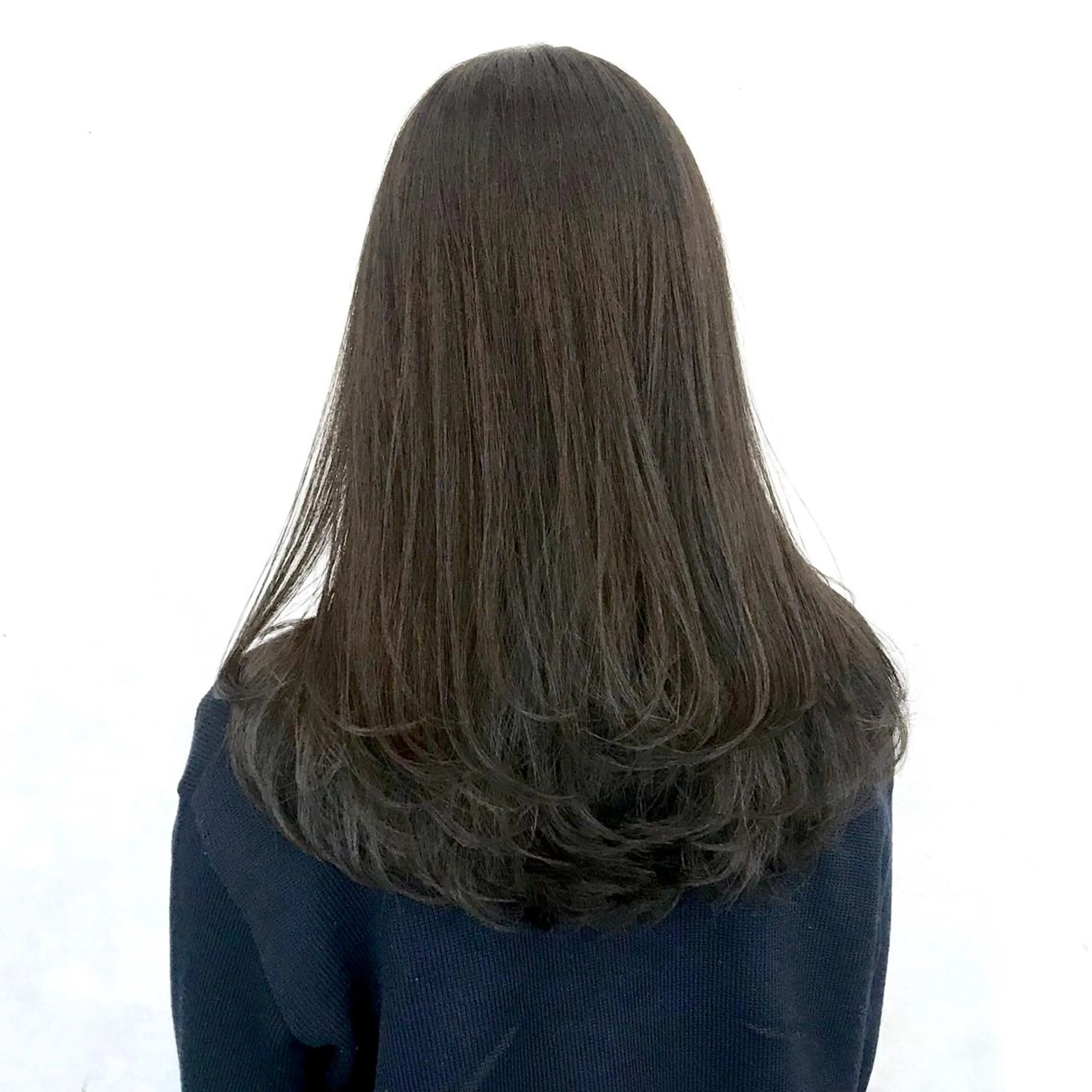 ロング ヨシンモリ ムルギョル巻き 韓国風ヘア レイヤーカット シースルーバング サロウィン所属・K-POP好き美容師 🇰🇷Kai.Yのヘアスタイル