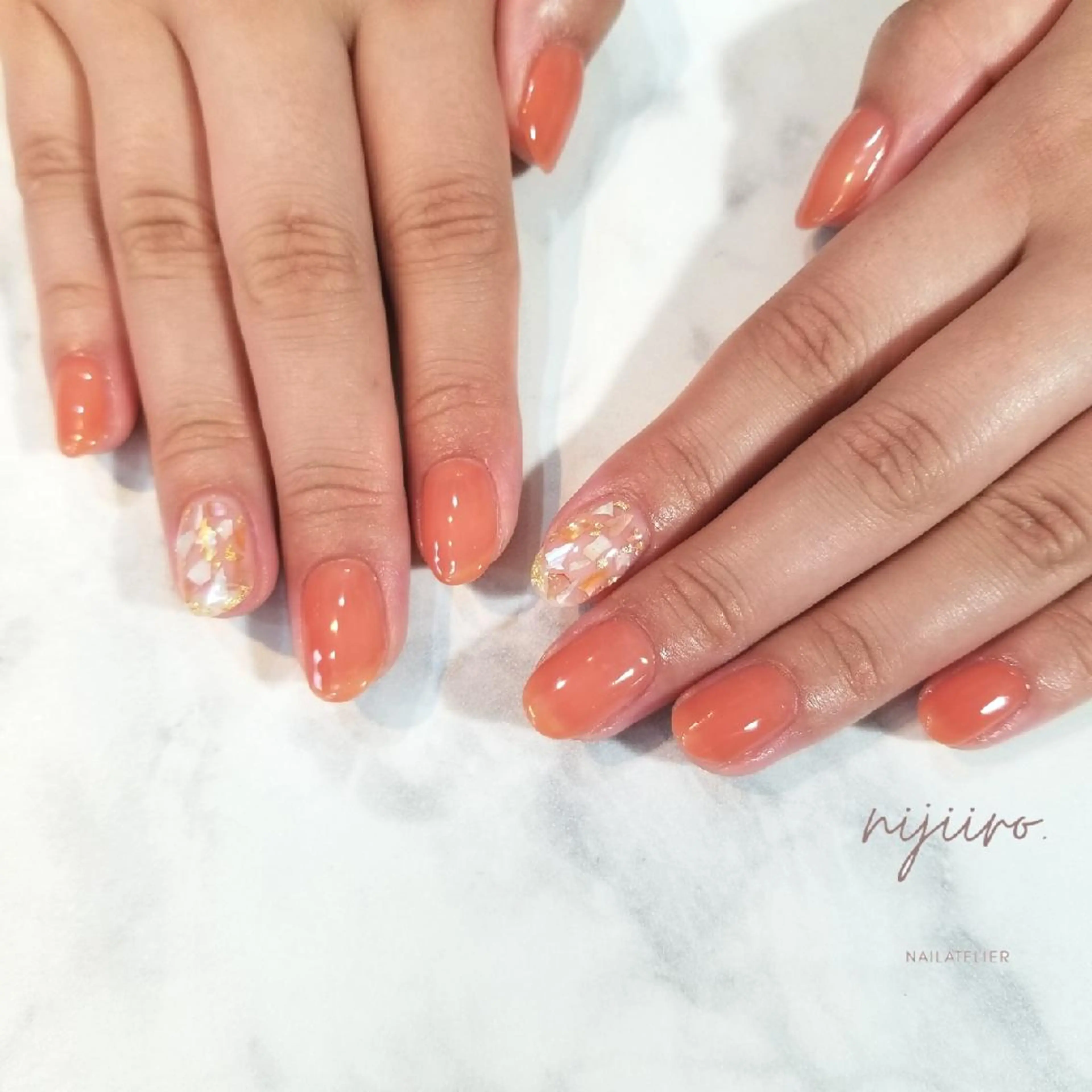 ネイル ハンドネイル nailatelier nijiiro.所属・nijiiro🌈 サトウのネイルデザイン
