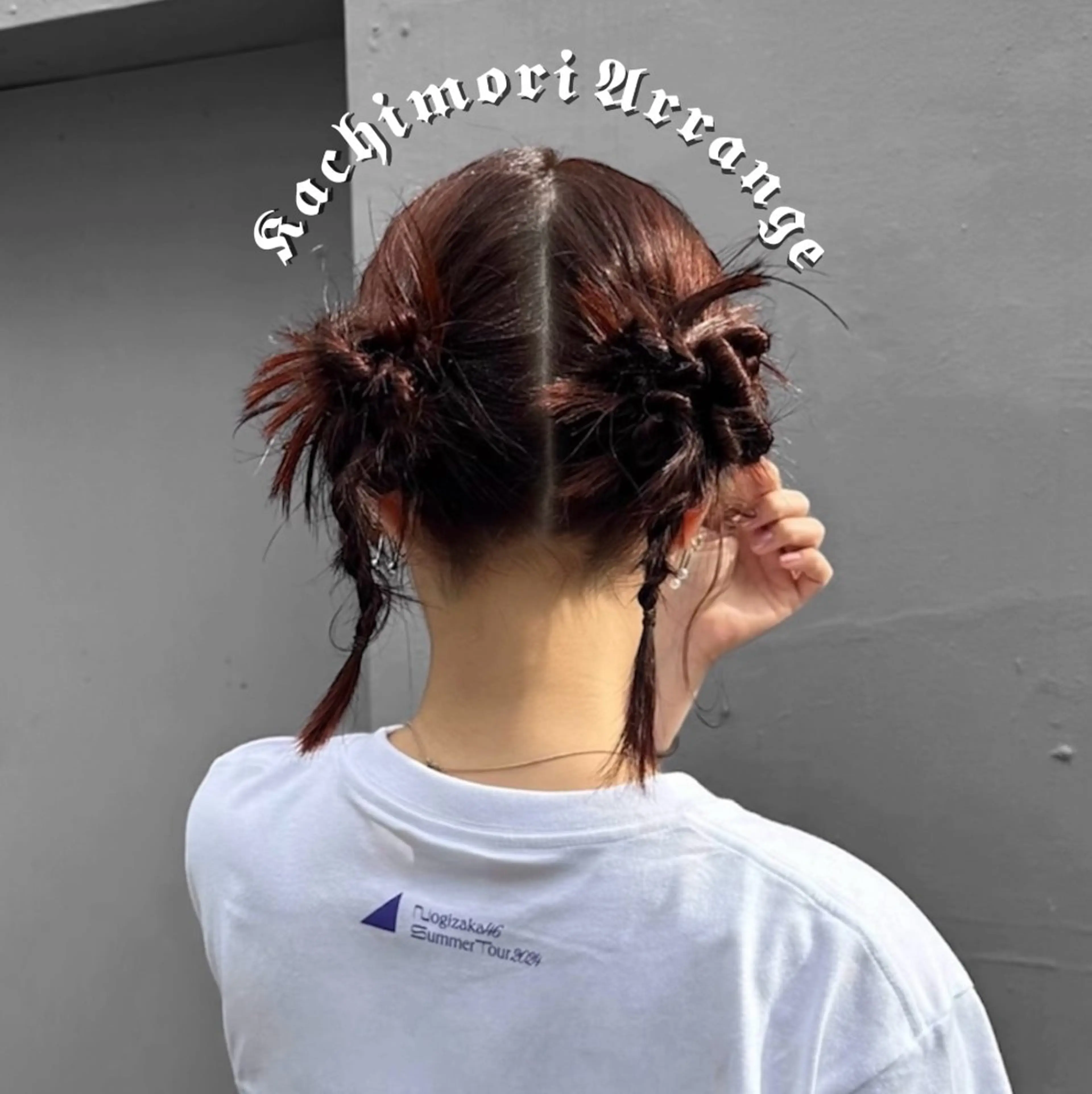 ミディアム ヘアアレンジ ura/デザイン/ ハイトーン/個性派のヘアスタイル