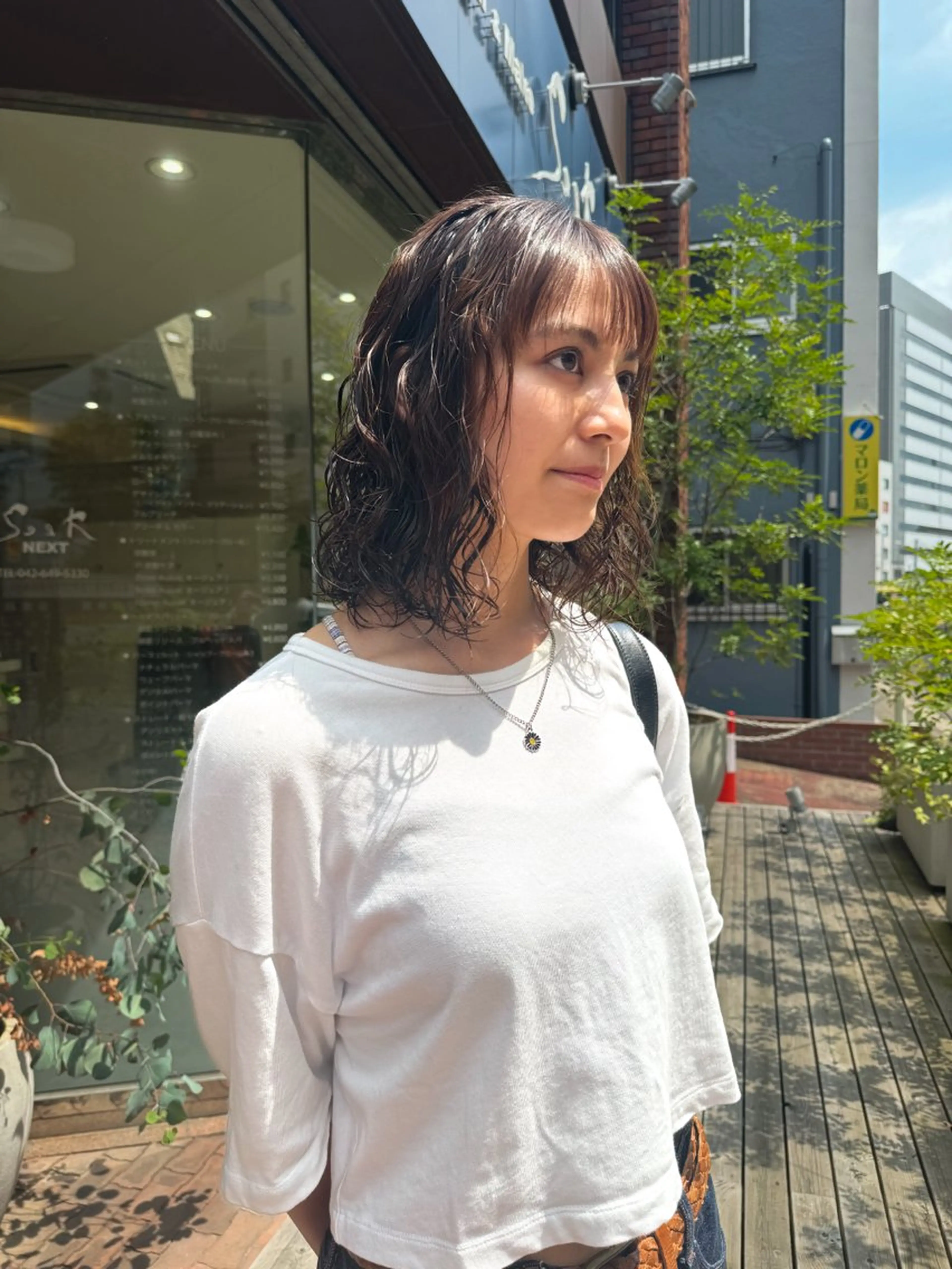 ミディアム パーマ ミディアムパーマ カット パーマ Seeknext // Rukaのヘアスタイル