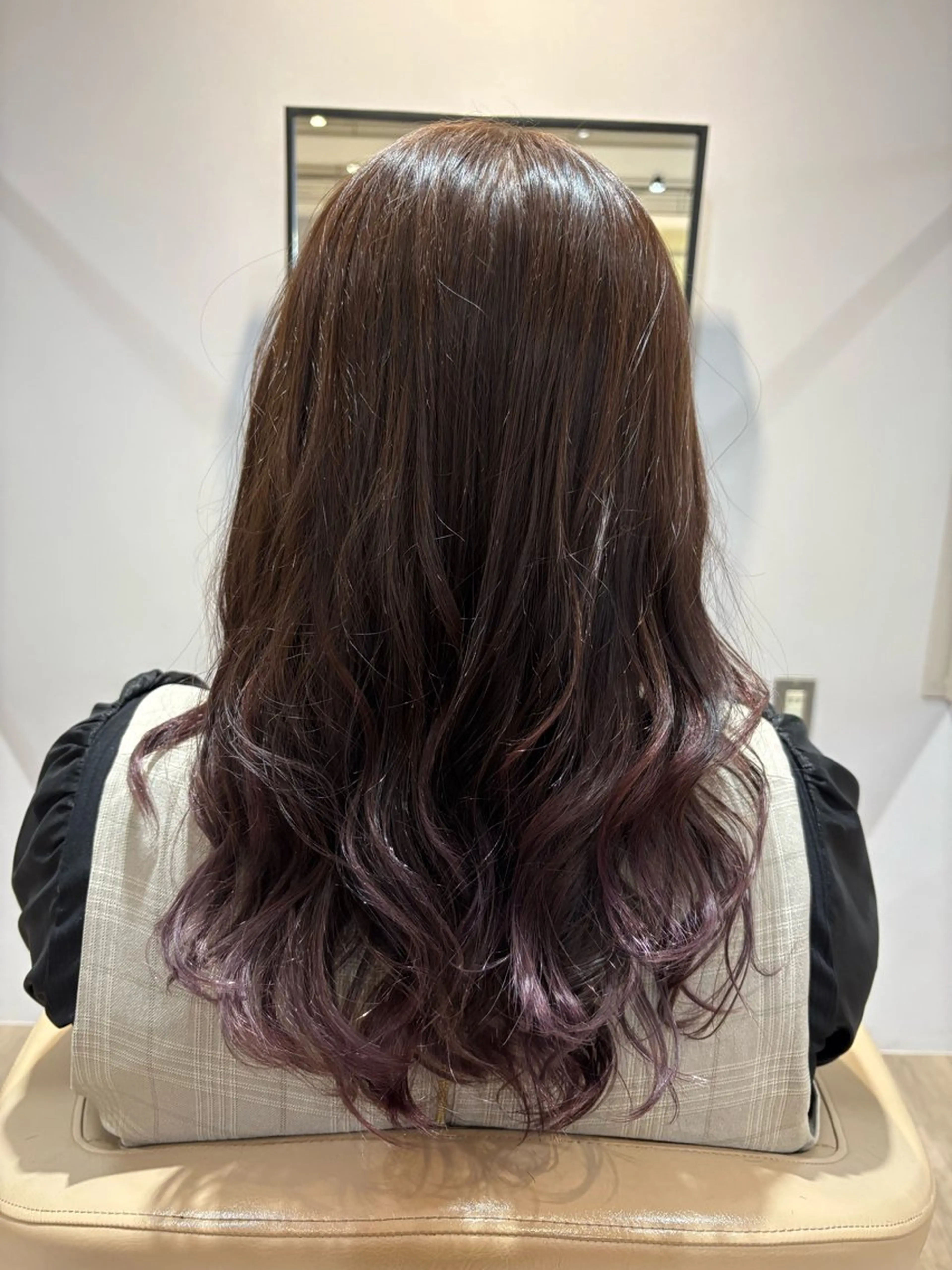 ミディアム ヘアカラー 🌟髪質改善/美髪/ 酸性/小笠原のヘアスタイル