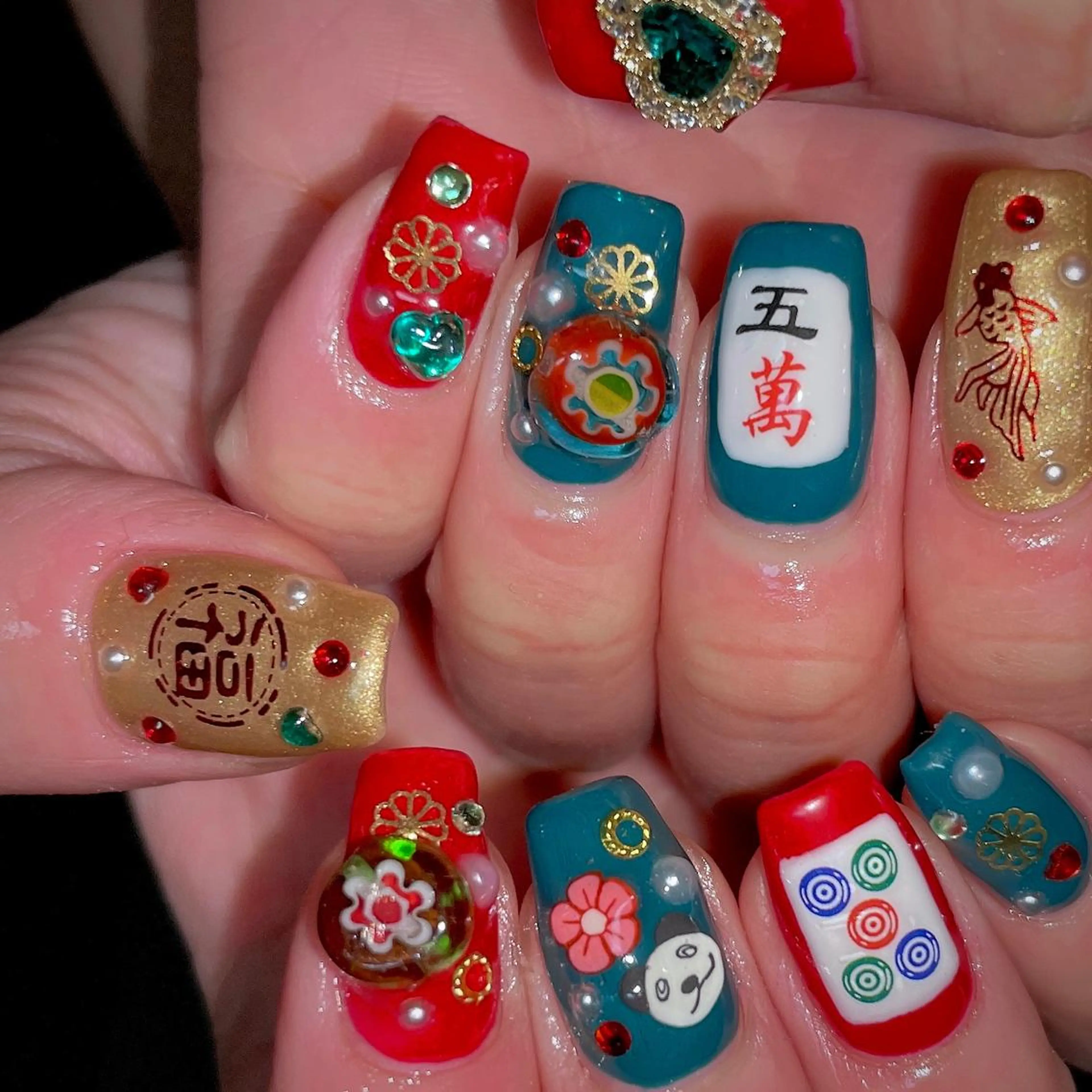 ネイル スカルプネイル MIDORI 個性派/海外ネイルのネイルデザイン