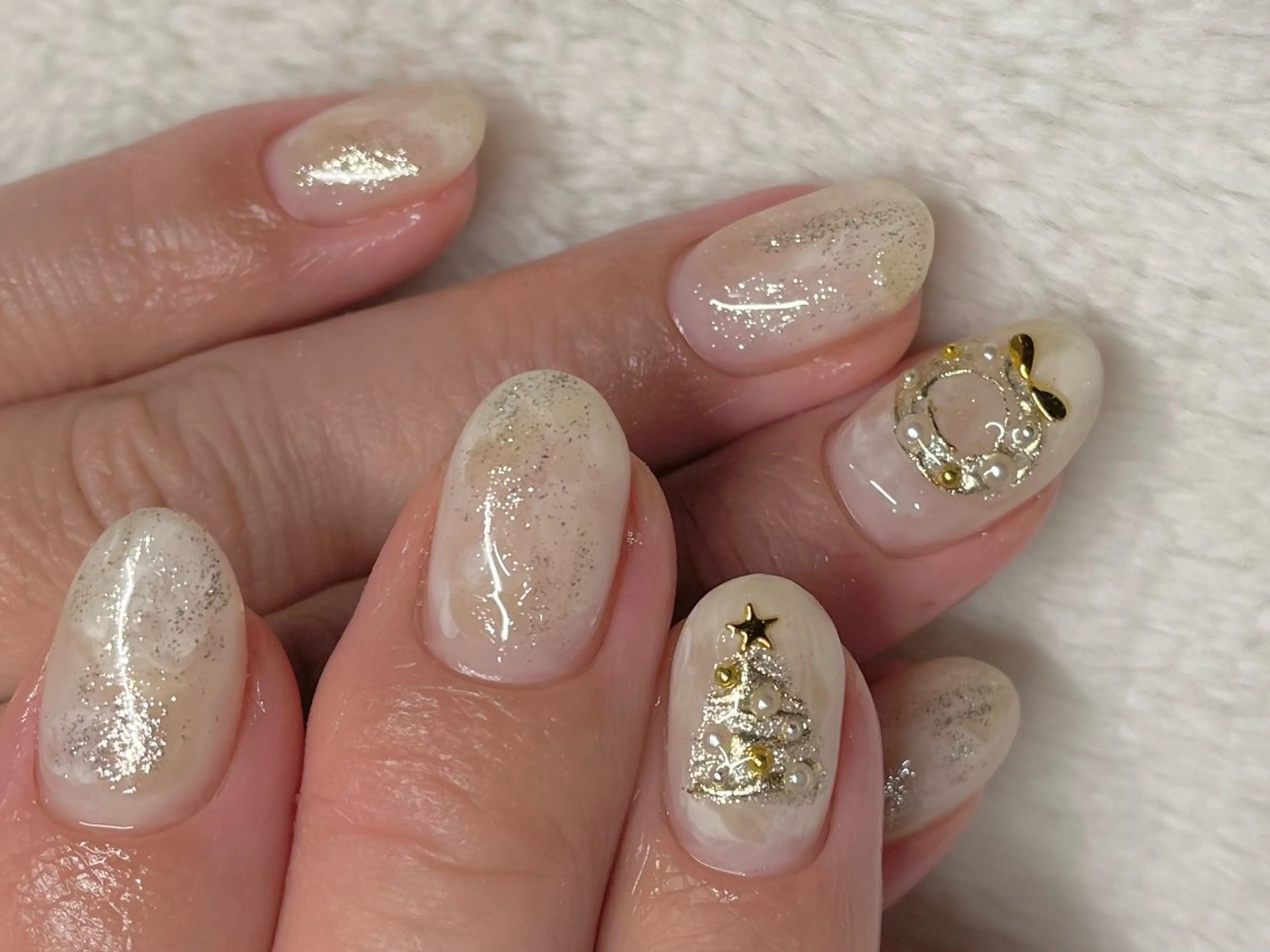 ネイル 冬ネイル クリスマス riri nail所属・riri-nail Rie Endoのネイルデザイン